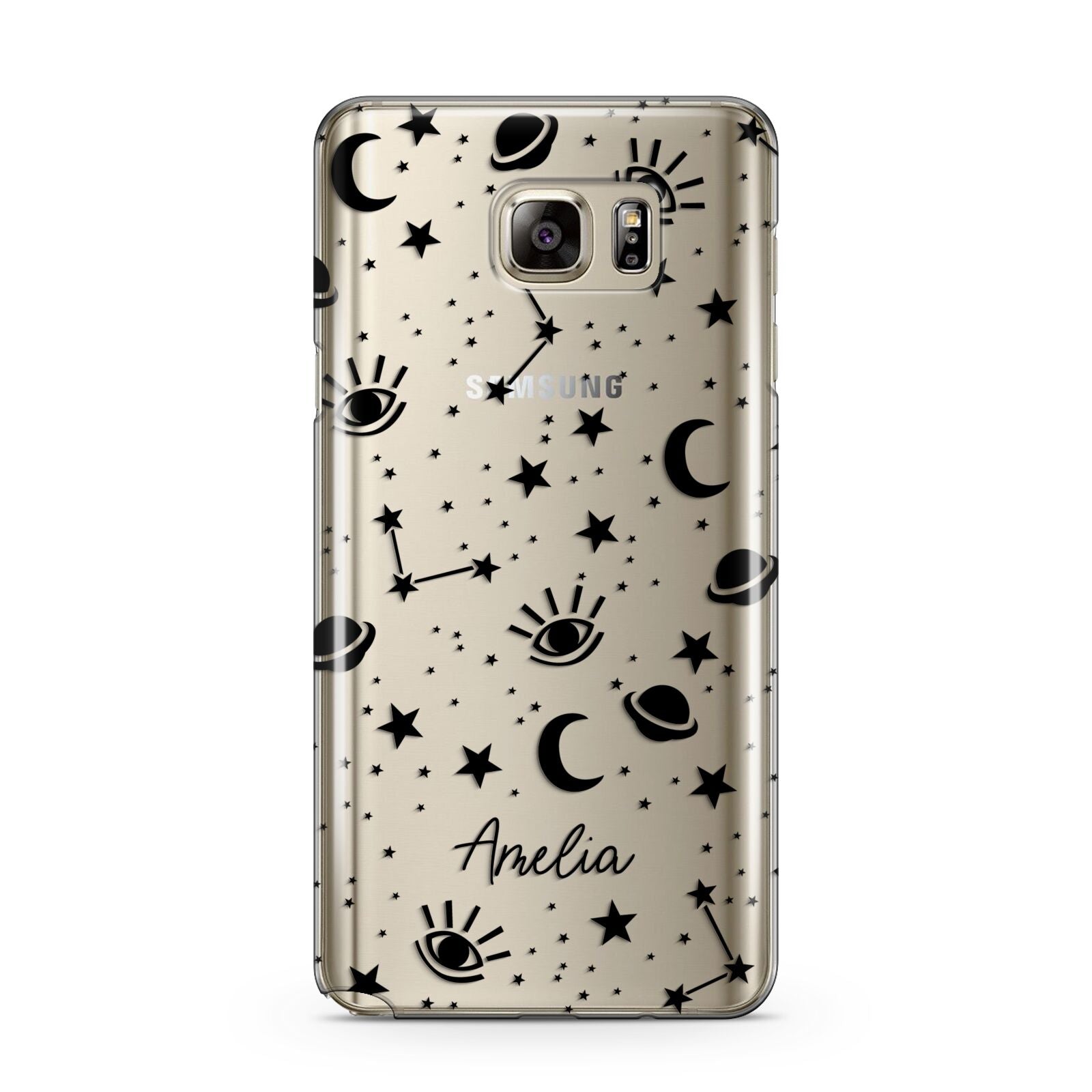 Monochrome Zodiac Constellations with Name Samsung Galaxy Note 5 Case