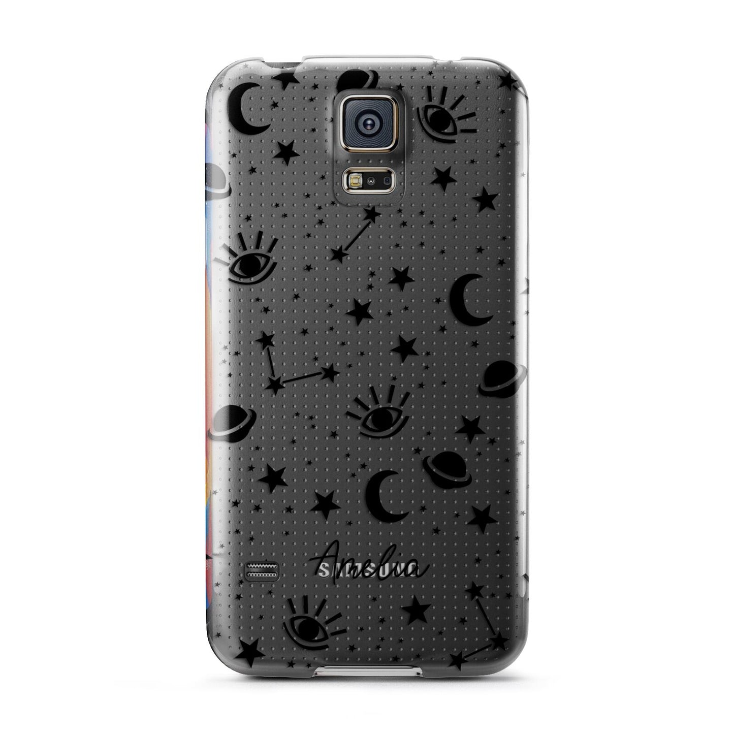 Monochrome Zodiac Constellations with Name Samsung Galaxy S5 Case