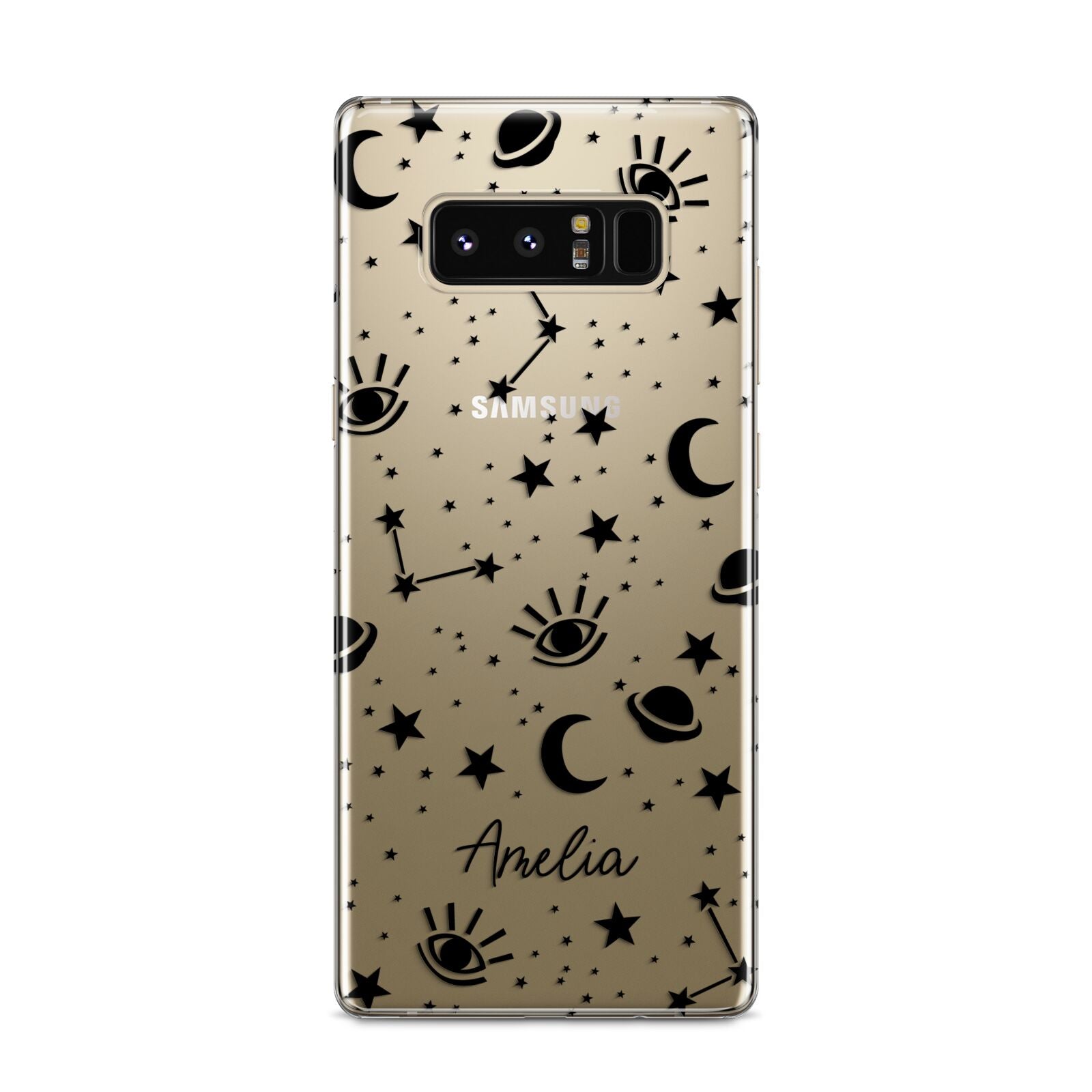 Monochrome Zodiac Constellations with Name Samsung Galaxy S8 Case