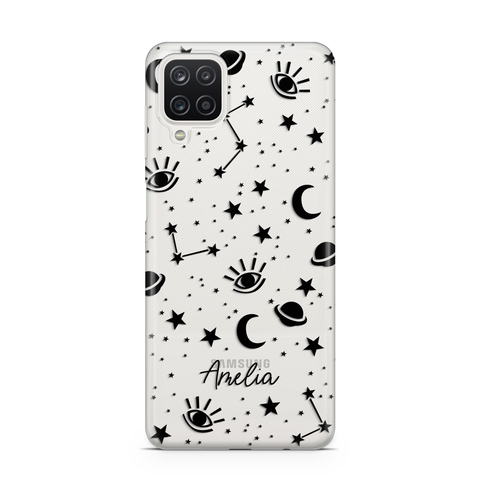 Monochrome Zodiac Constellations with Name Samsung M12 Case