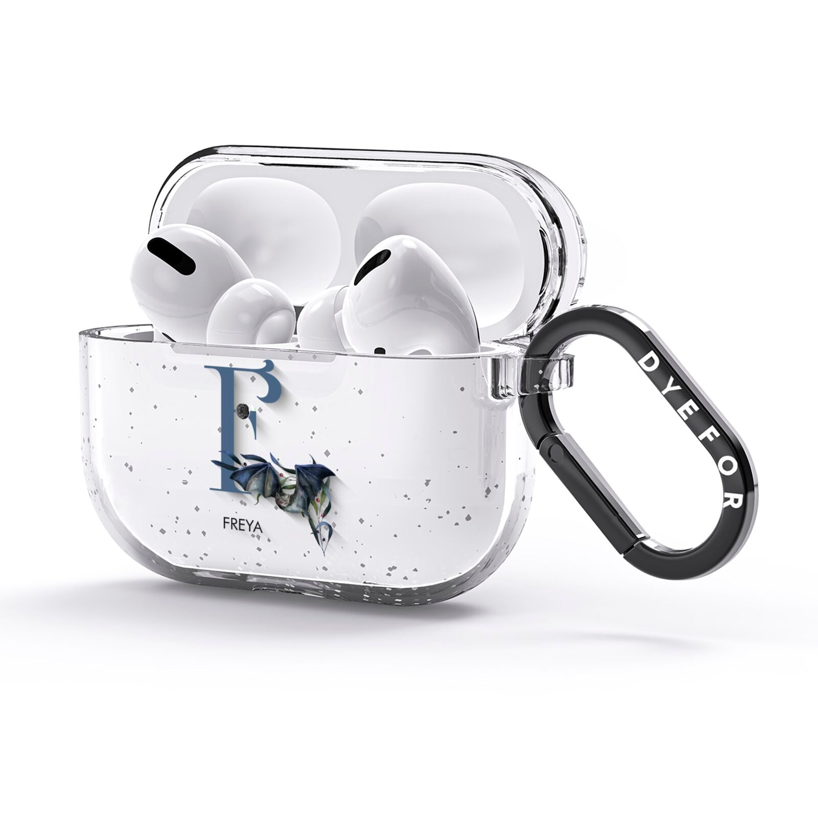 Monogram Bats AirPods Glitter Case 3rd Gen Side Image