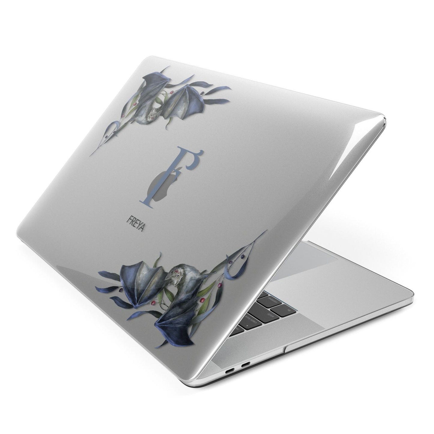 Monogram Bats Apple MacBook Case Side View