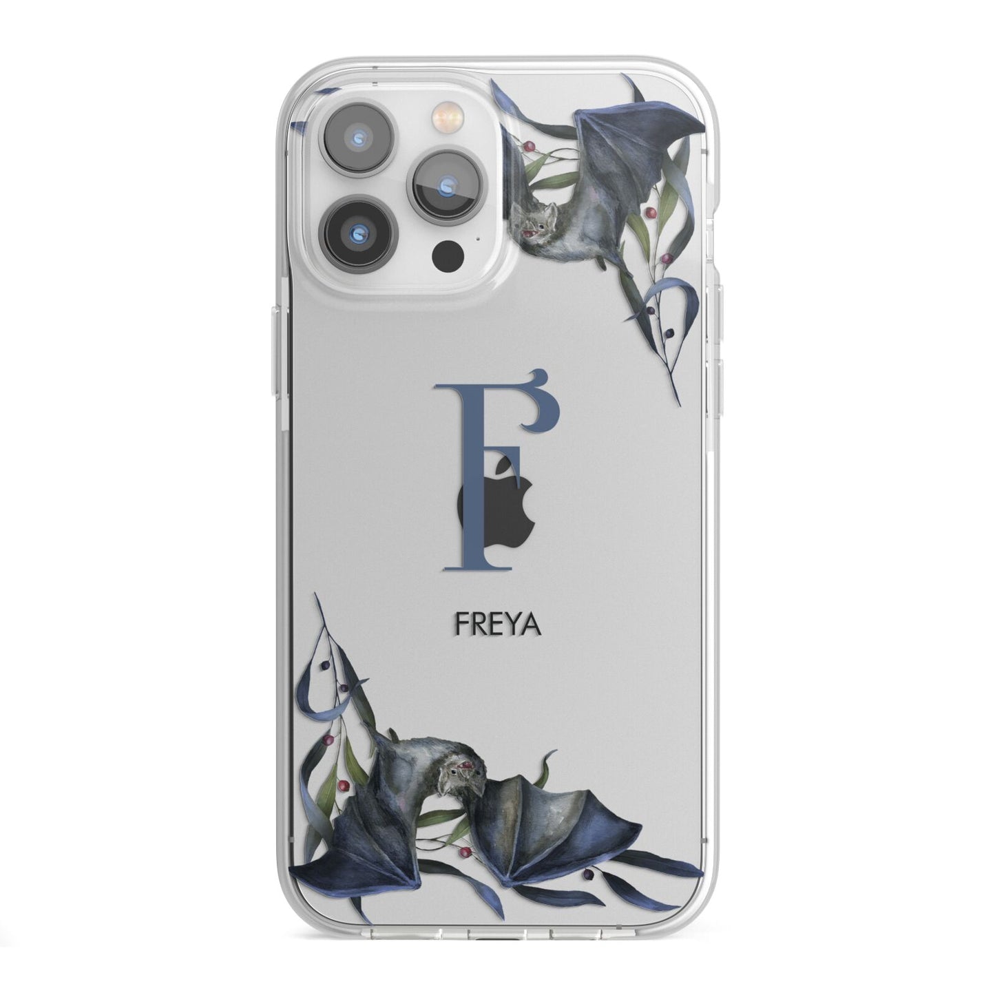 Monogram Bats iPhone 13 Pro Max TPU Impact Case with White Edges