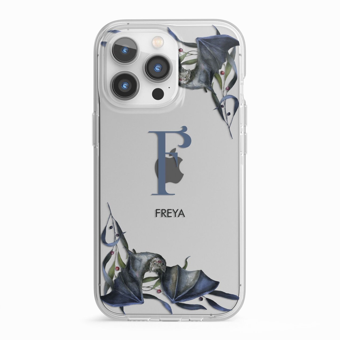 Monogram Bats iPhone 13 Pro TPU Impact Case with White Edges