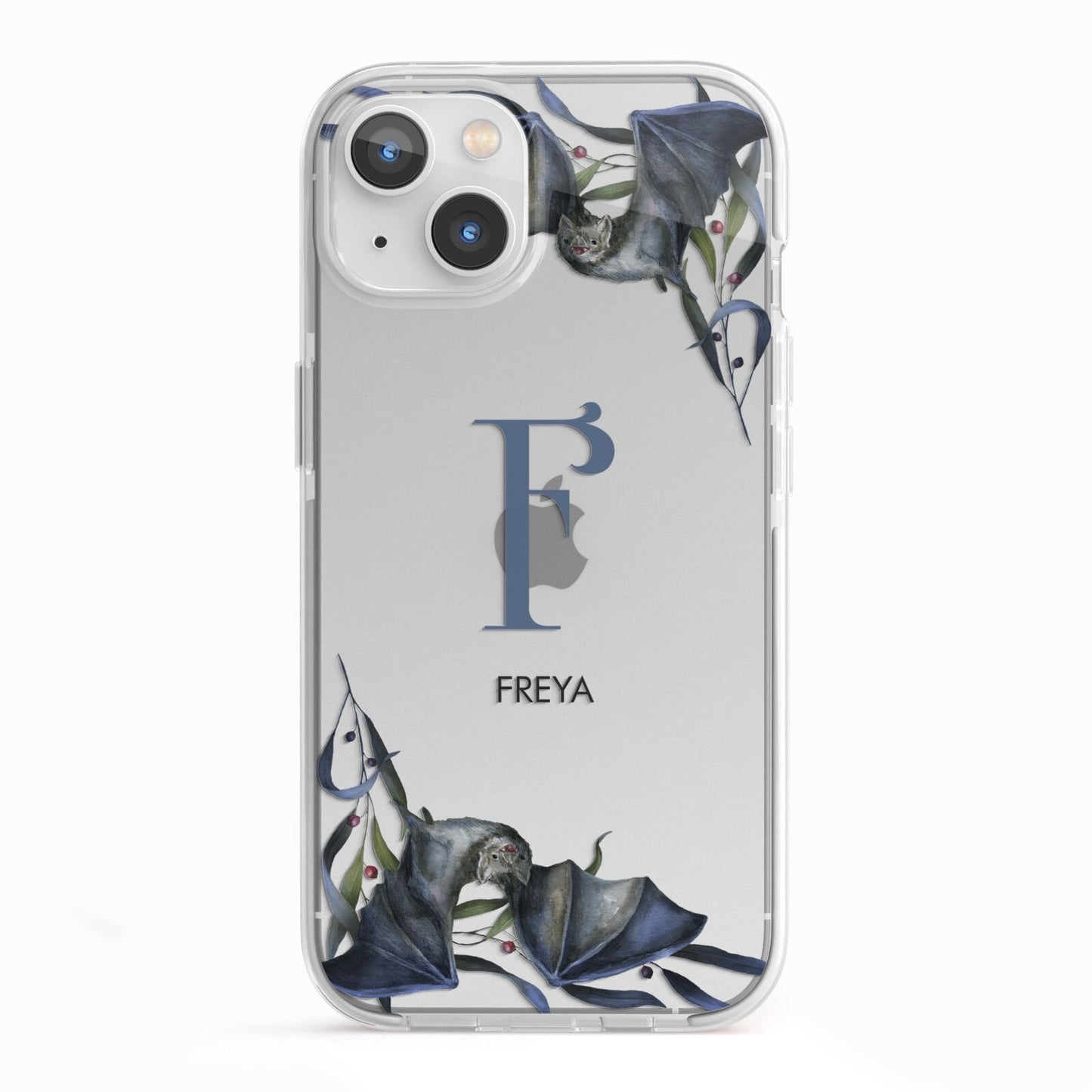 Monogram Bats iPhone 13 TPU Impact Case with White Edges