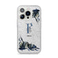 Monogram Bats iPhone 14 Pro Glitter Tough Case Silver