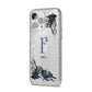 Monogram Bats iPhone 14 Pro Max Glitter Tough Case Silver Angled Image