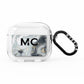 Monogram Black White Swirl Marble AirPods Clear Case 3rd Gen