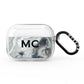 Monogram Black White Swirl Marble AirPods Pro Clear Case