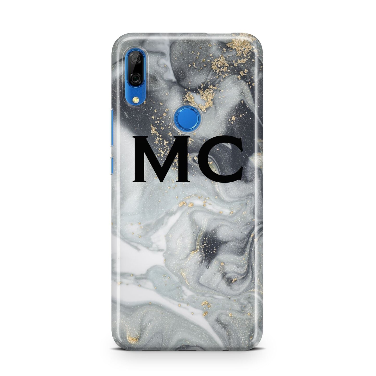 Monogram Black White Swirl Marble Huawei P Smart Z