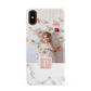 Monogram Marble Photo Upload Apple iPhone XS 3D Snap Case