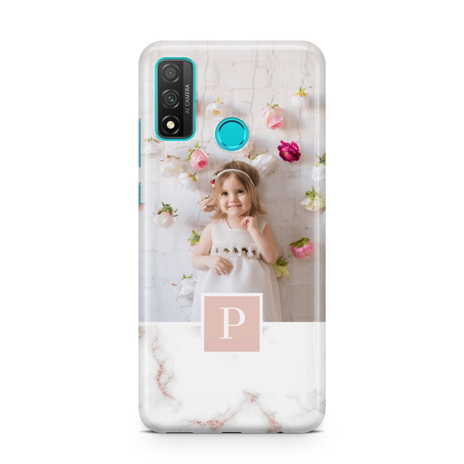 Monogram Marble Photo Upload Huawei P Smart 2020