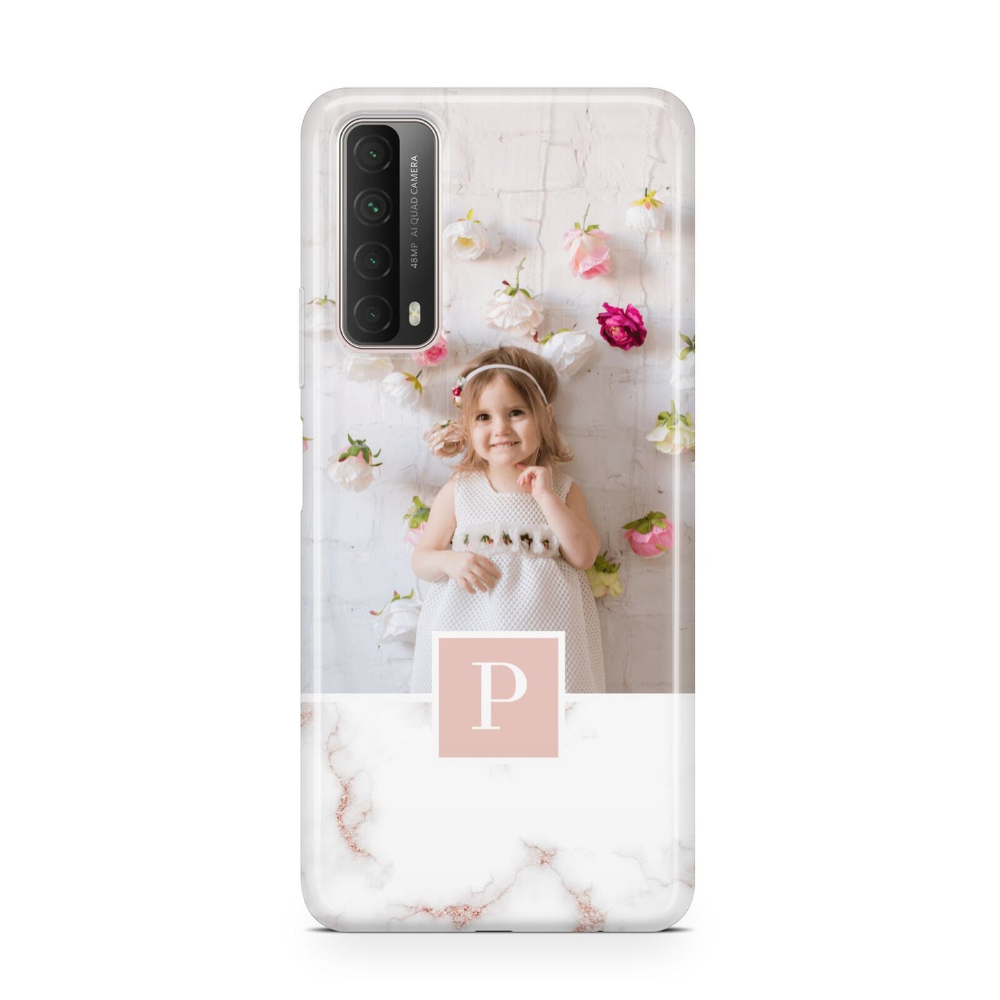 Monogram Marble Photo Upload Huawei P Smart 2021