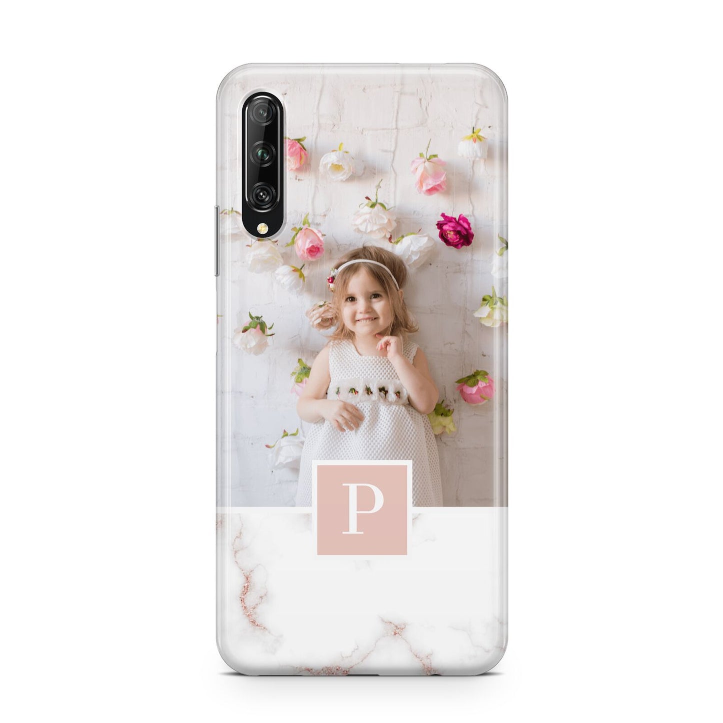 Monogram Marble Photo Upload Huawei P Smart Pro 2019