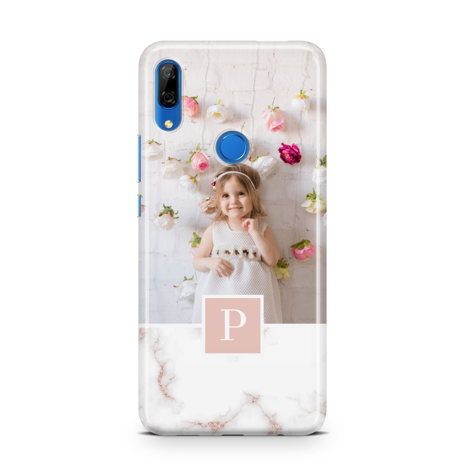 Monogram Marble Photo Upload Huawei P Smart Z