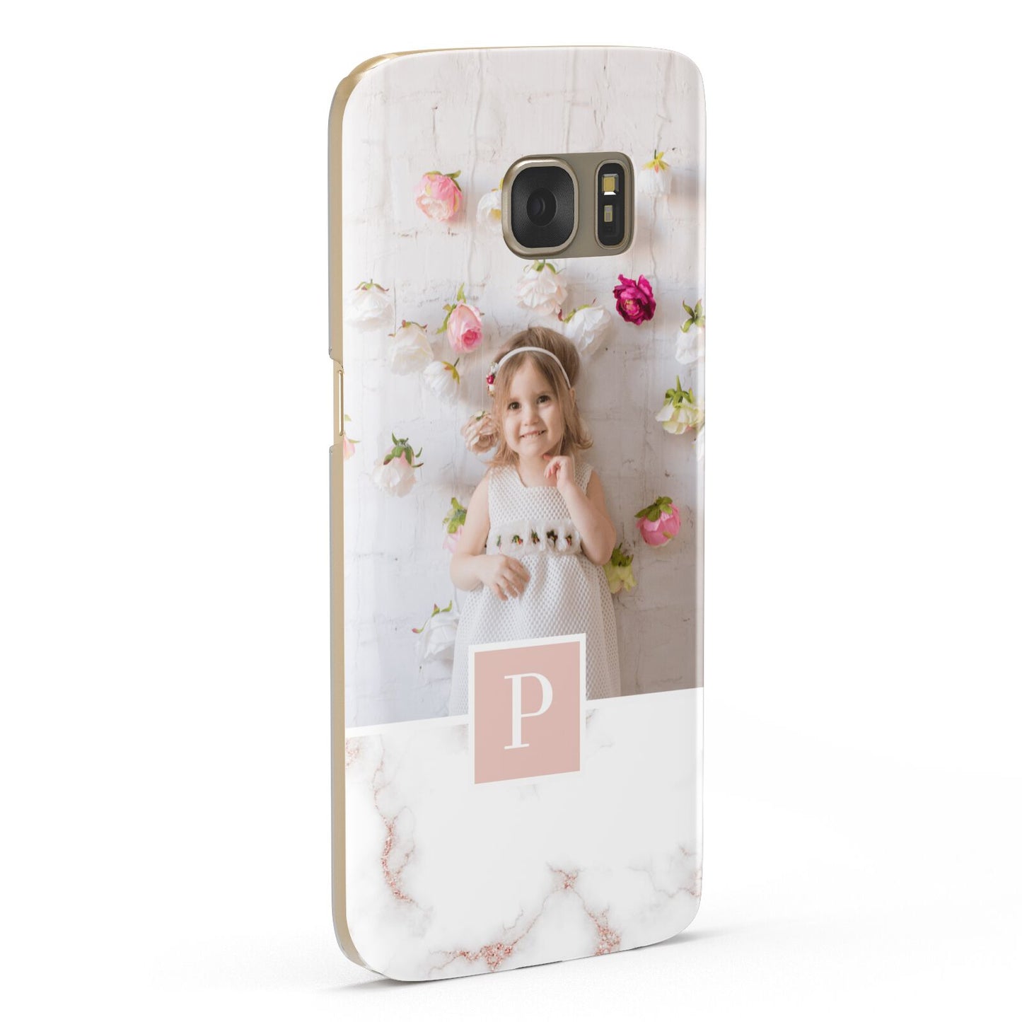 Monogram Marble Photo Upload Samsung Galaxy Case Fourty Five Degrees