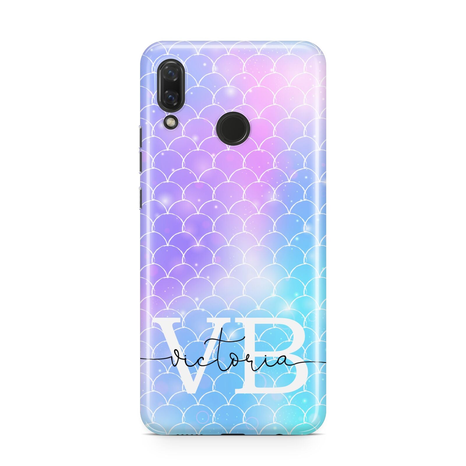 Monogram Mermaid Glitter with Name Huawei Nova 3 Phone Case