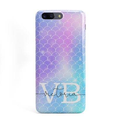 Monogram Mermaid Glitter with Name OnePlus Case