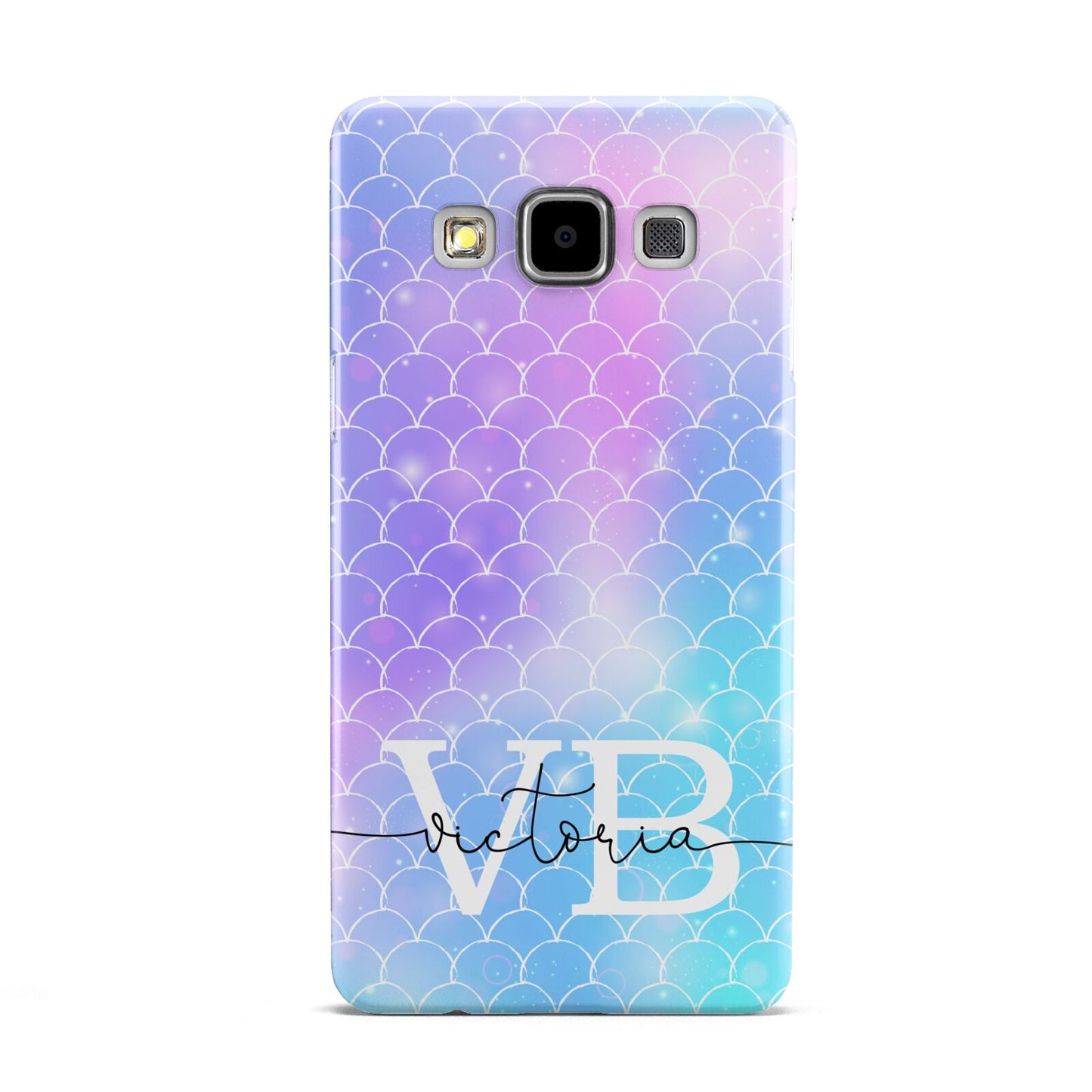 Monogram Mermaid Glitter with Name Samsung Galaxy A5 Case