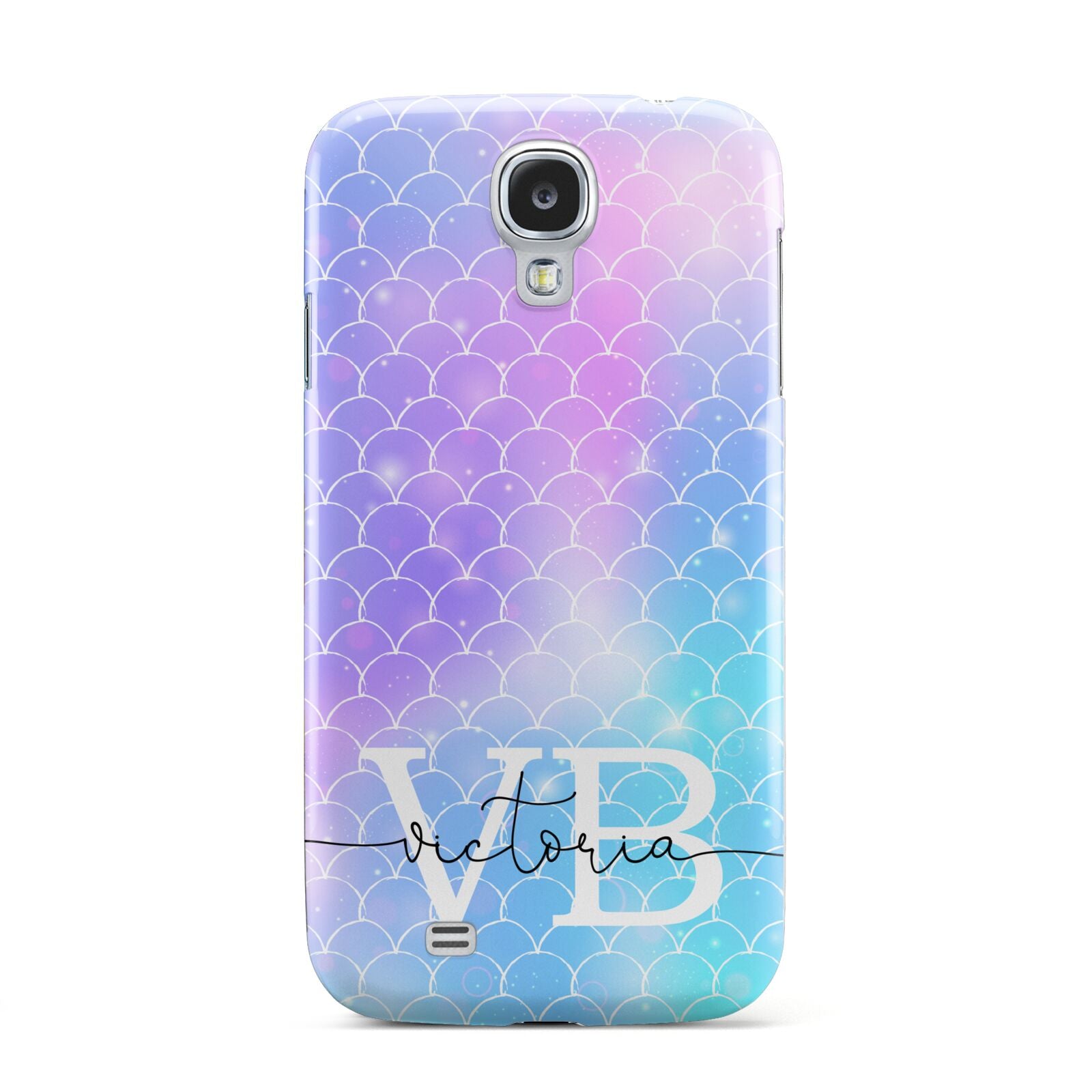 Monogram Mermaid Glitter with Name Samsung Galaxy S4 Case