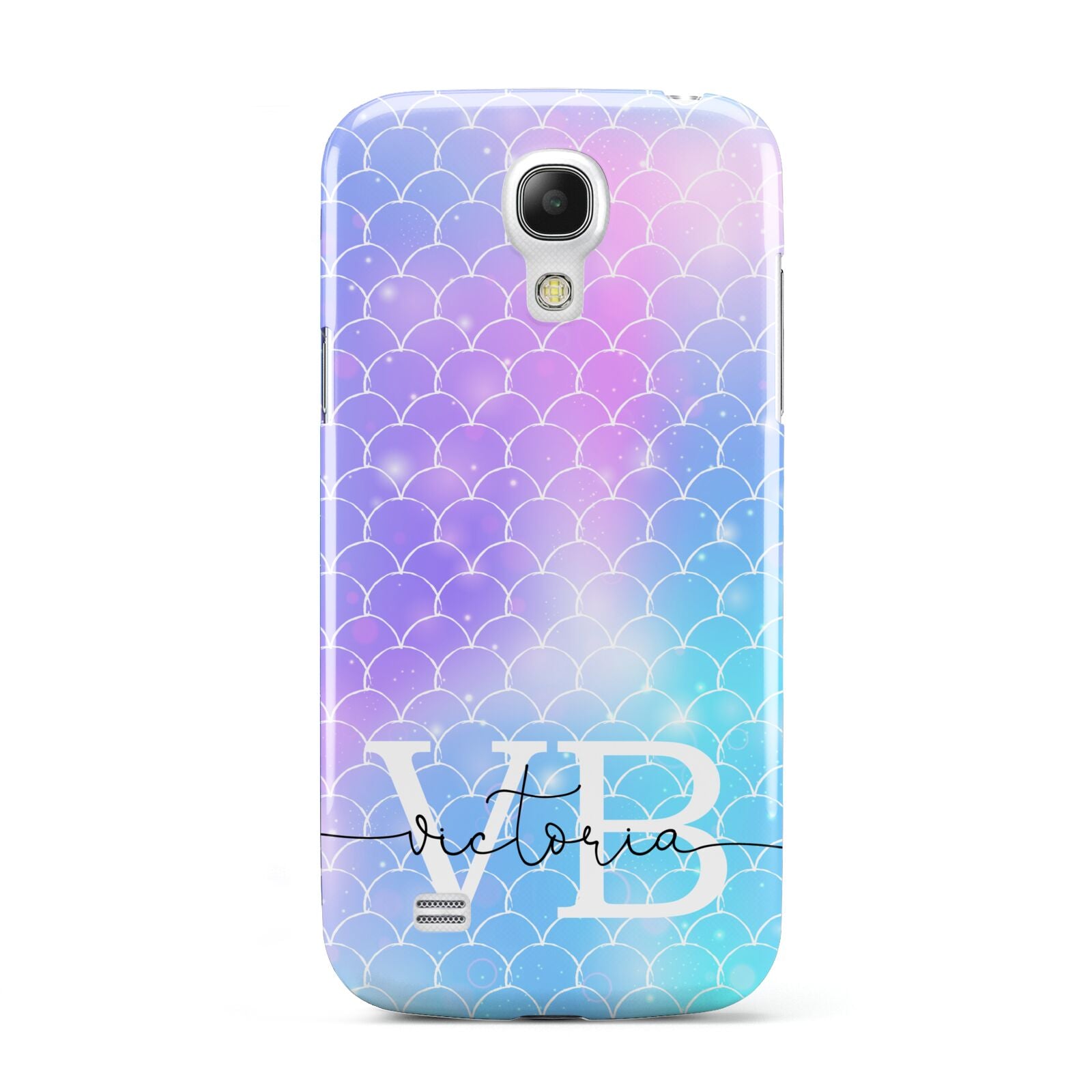 Monogram Mermaid Glitter with Name Samsung Galaxy S4 Mini Case