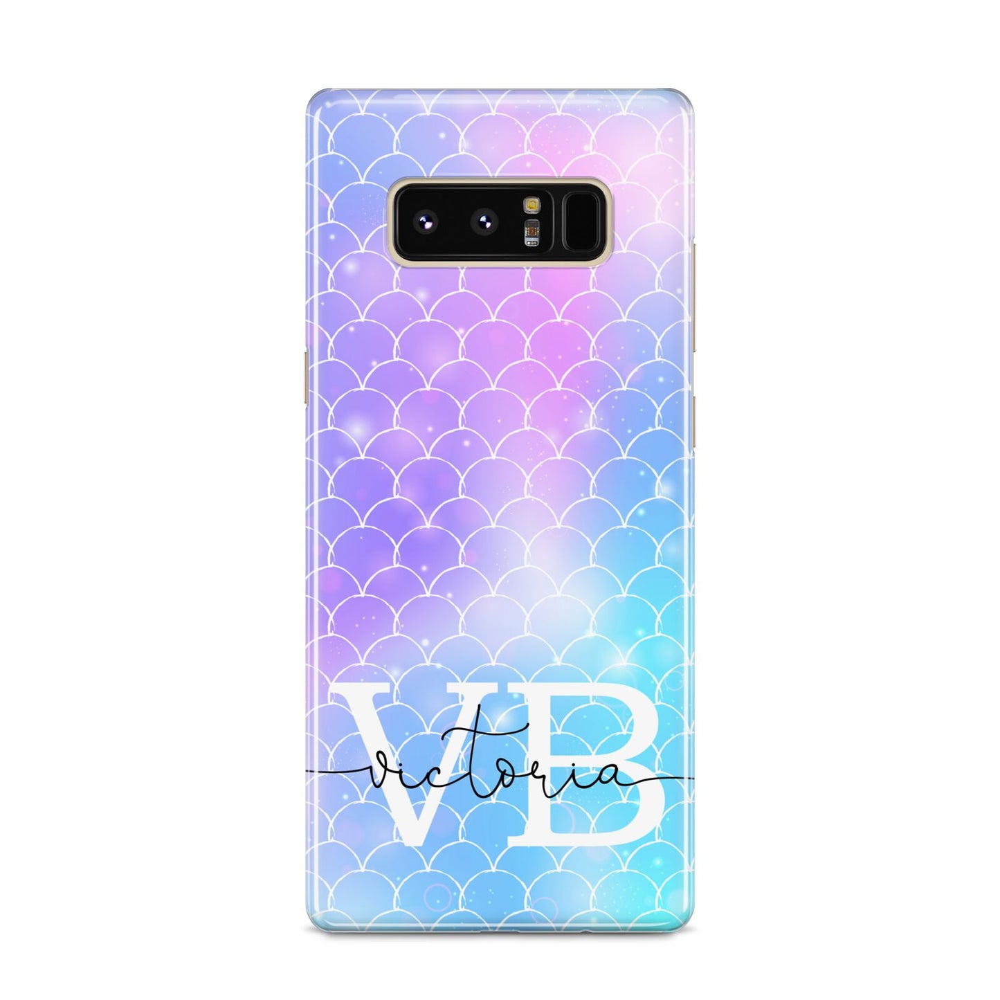 Monogram Mermaid Glitter with Name Samsung Galaxy S8 Case