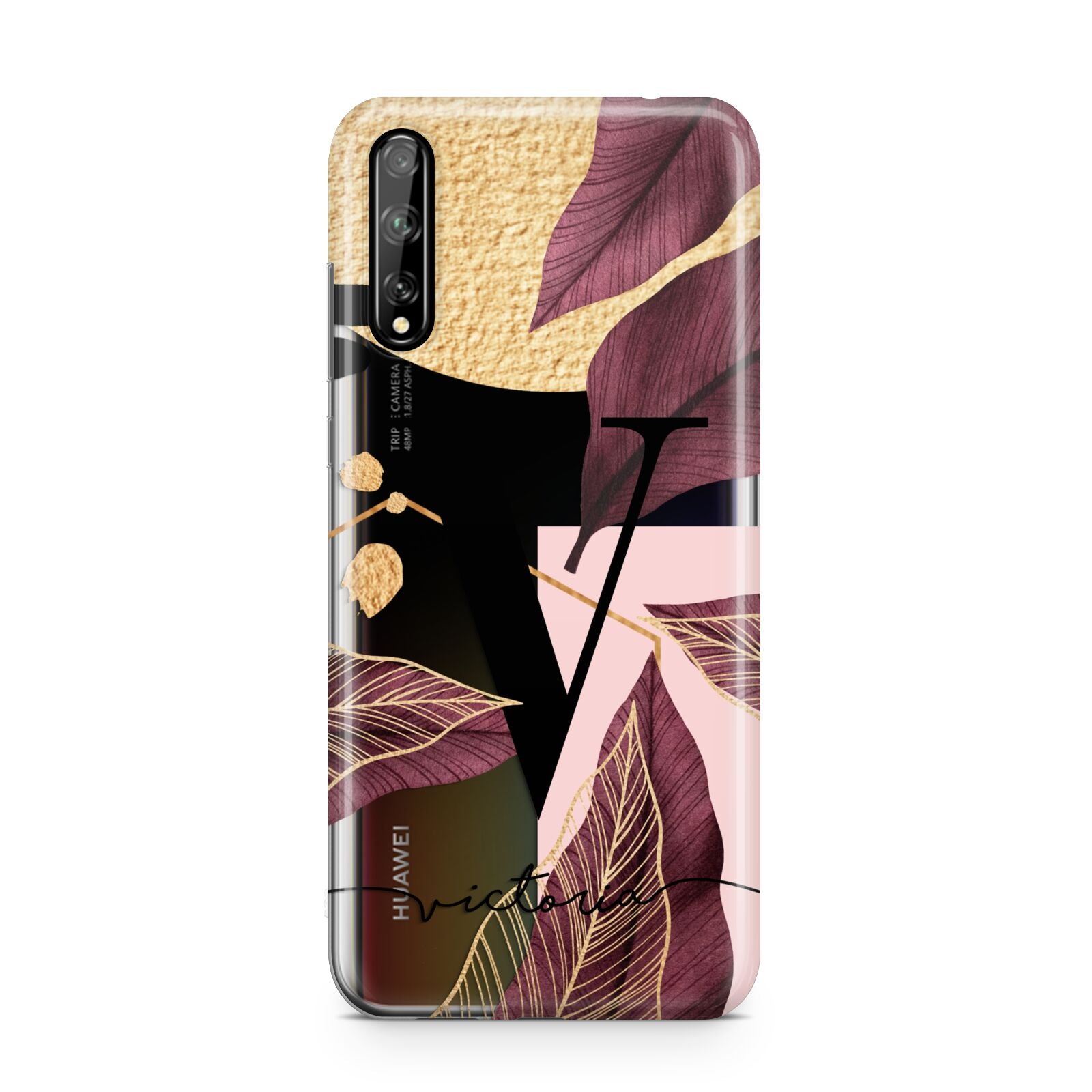 Monogram Tropical Leaves Huawei Enjoy 10s Phone Case