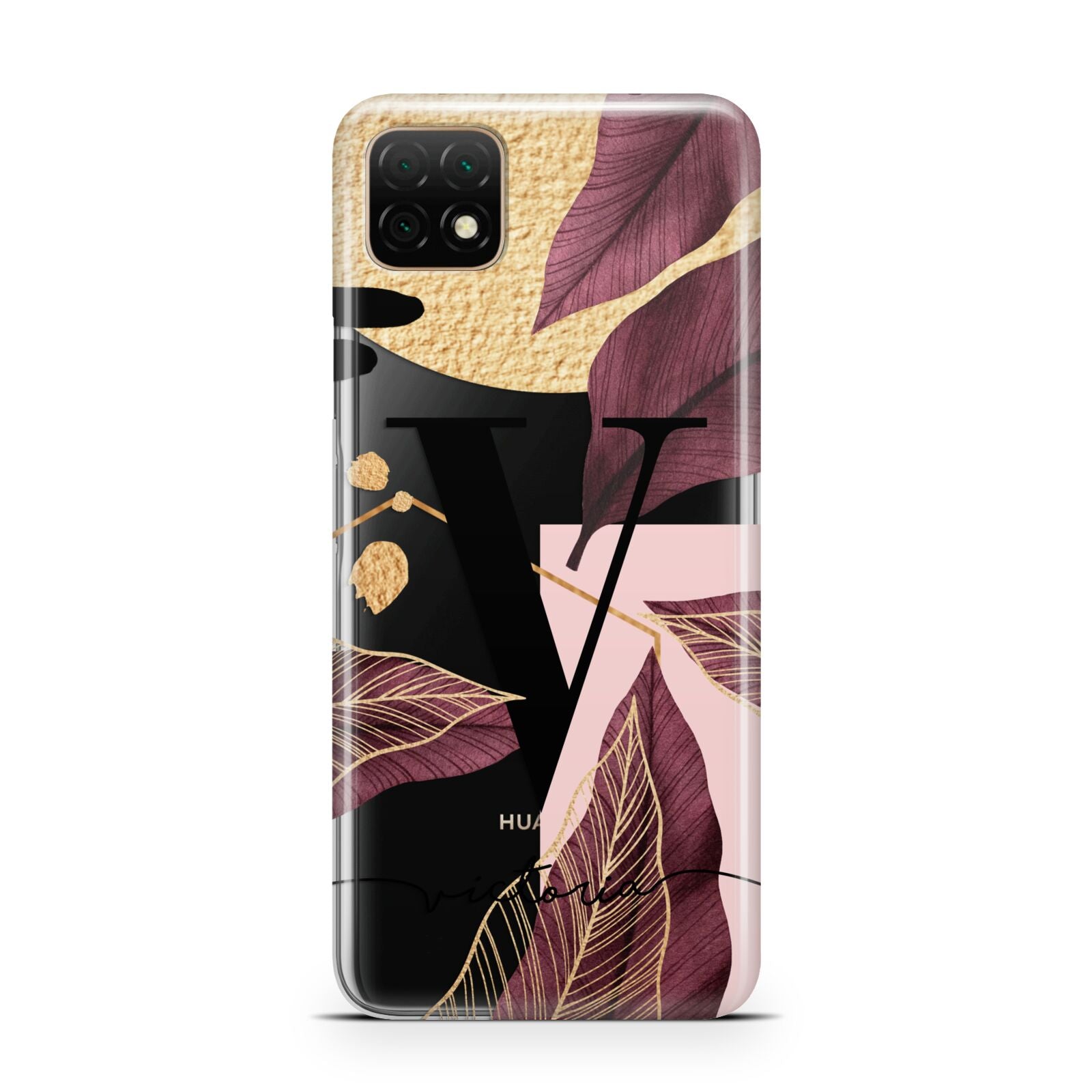 Monogram Tropical Leaves Huawei Enjoy 20 Phone Case