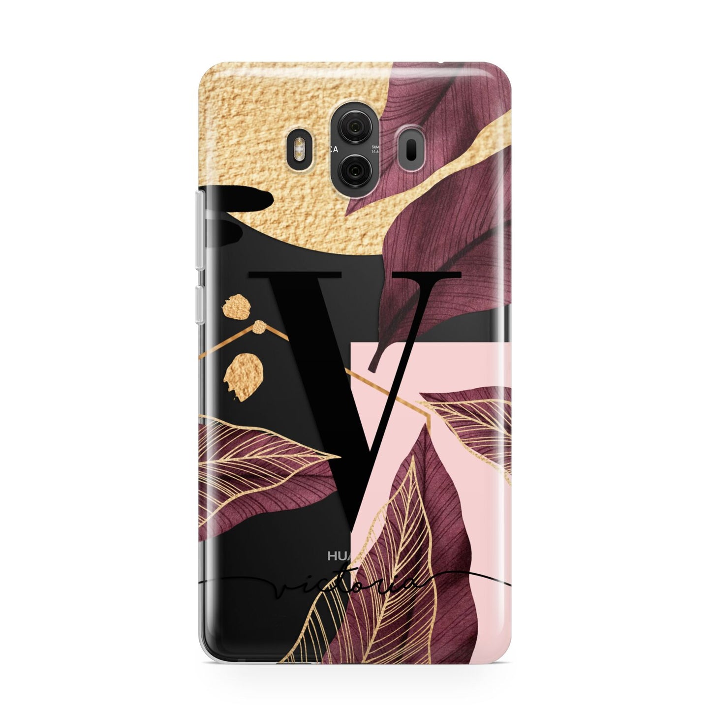 Monogram Tropical Leaves Huawei Mate 10 Protective Phone Case