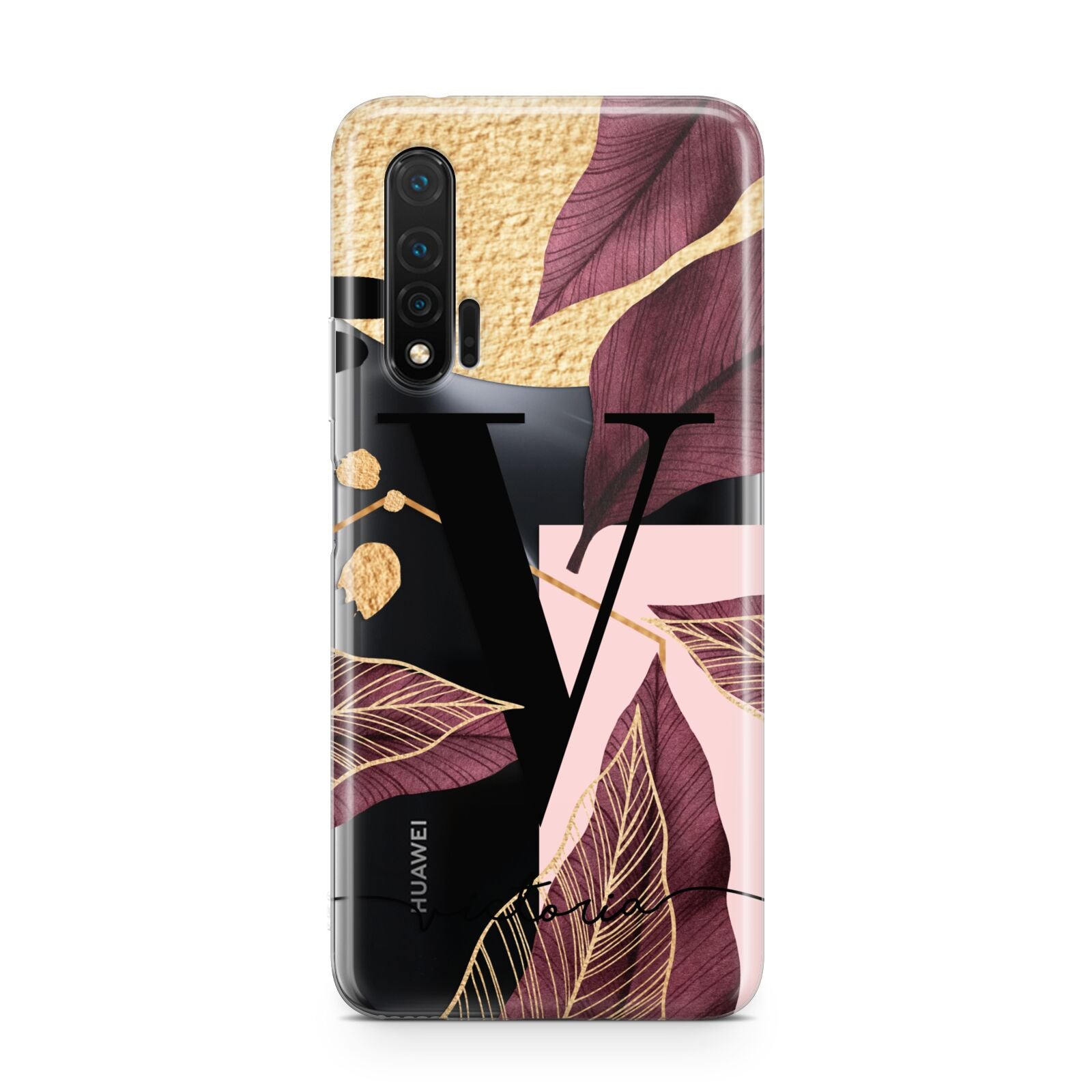 Monogram Tropical Leaves Huawei Nova 6 Phone Case