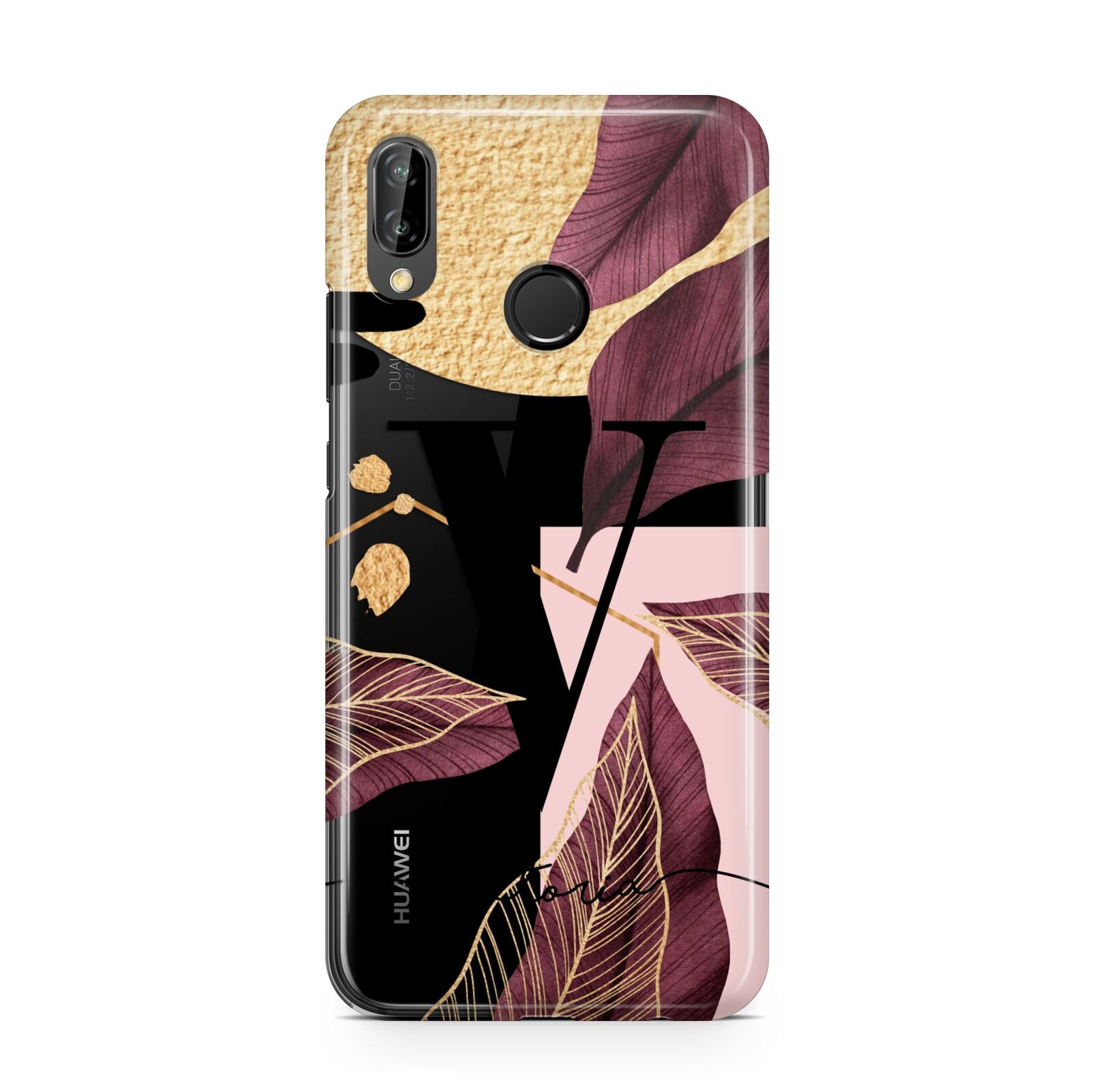 Monogram Tropical Leaves Huawei P20 Lite Phone Case