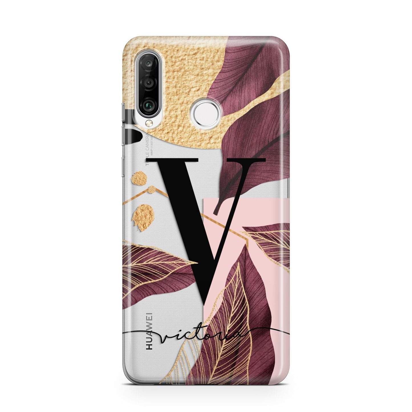 Monogram Tropical Leaves Huawei P30 Lite Phone Case