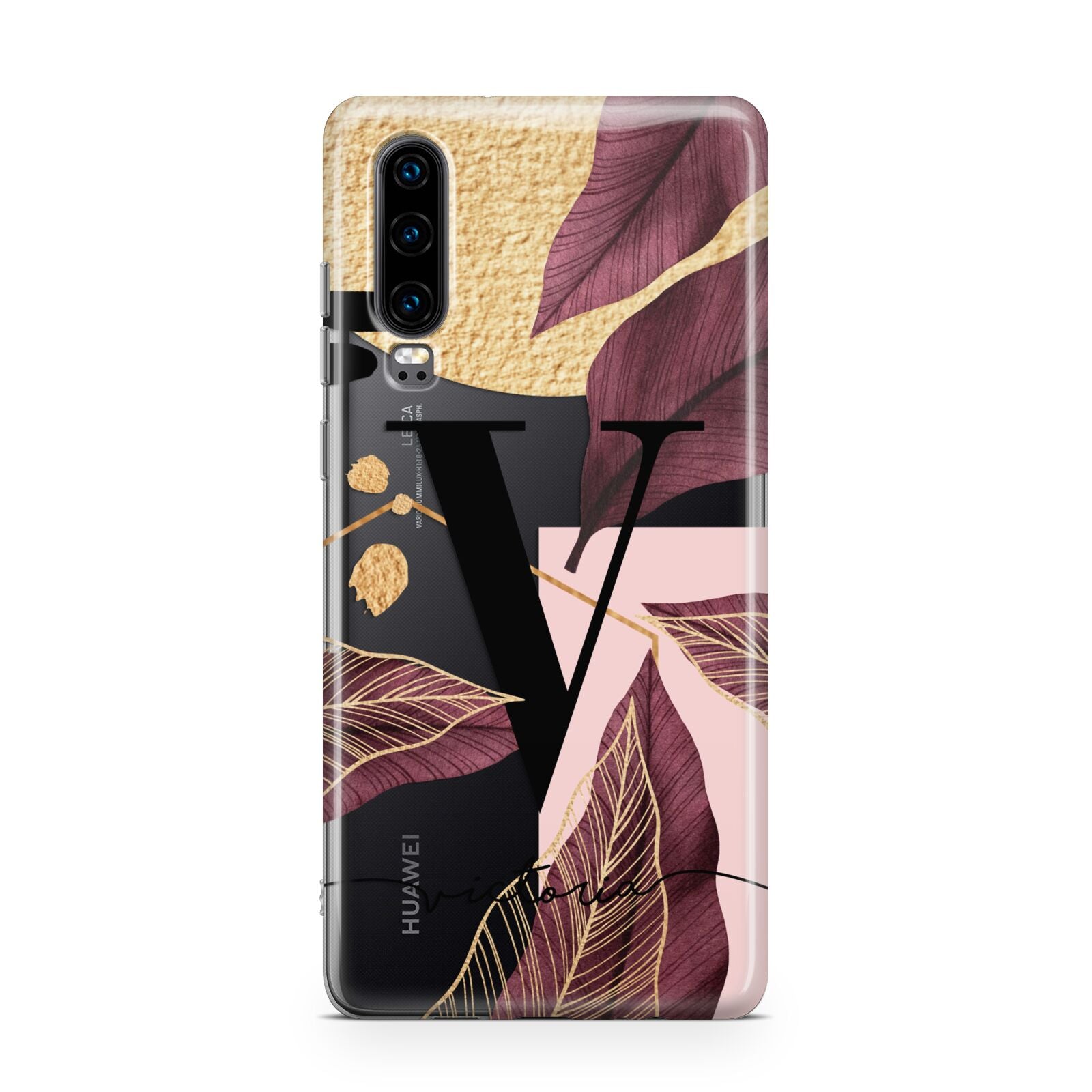 Monogram Tropical Leaves Huawei P30 Phone Case