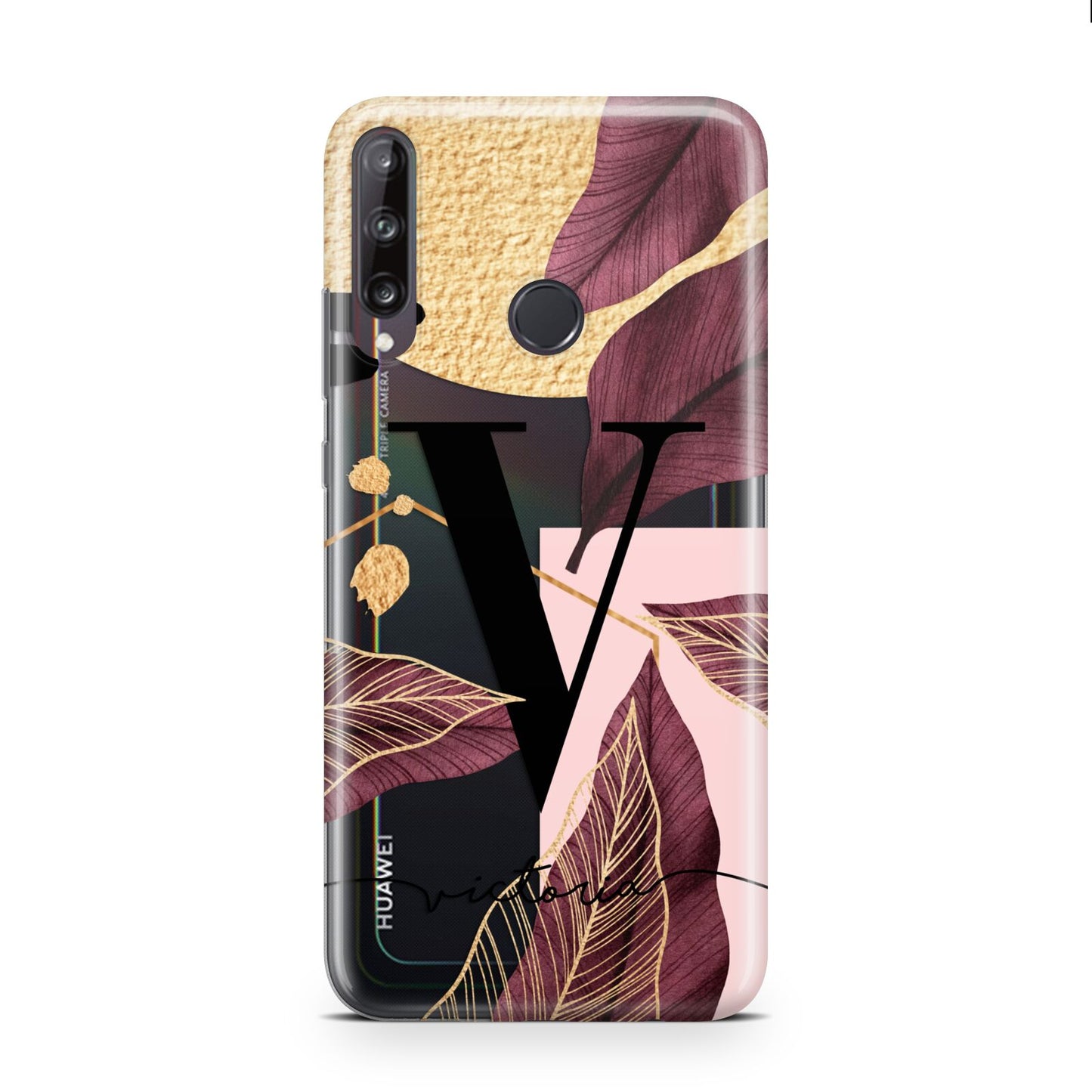 Monogram Tropical Leaves Huawei P40 Lite E Phone Case