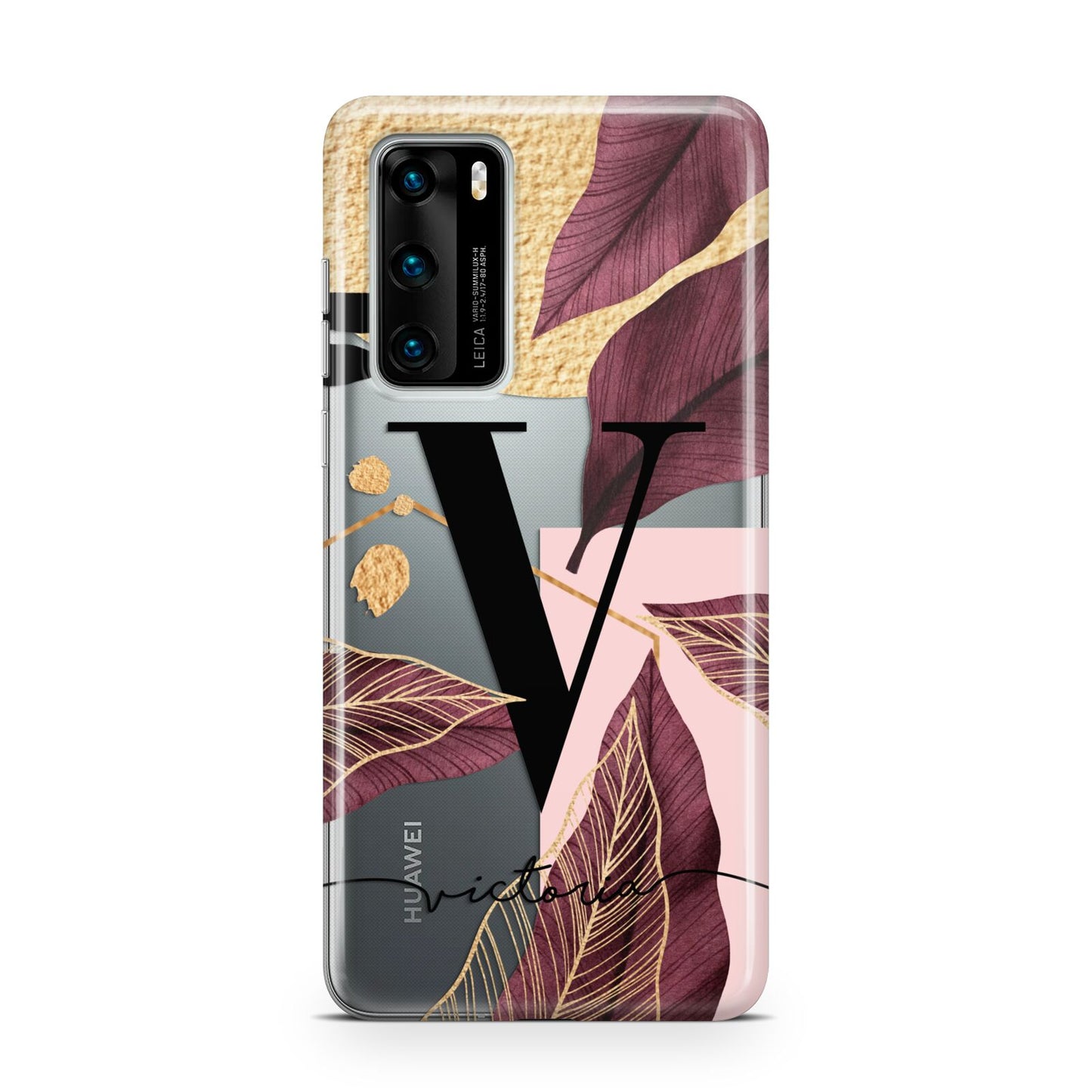 Monogram Tropical Leaves Huawei P40 Phone Case