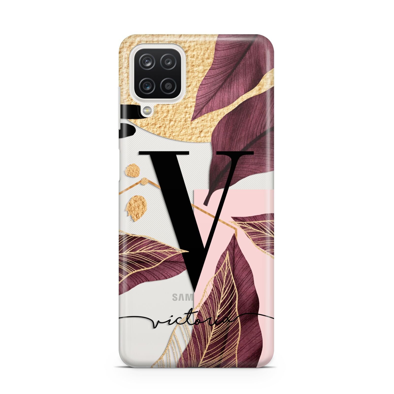 Monogram Tropical Leaves Samsung A12 Case