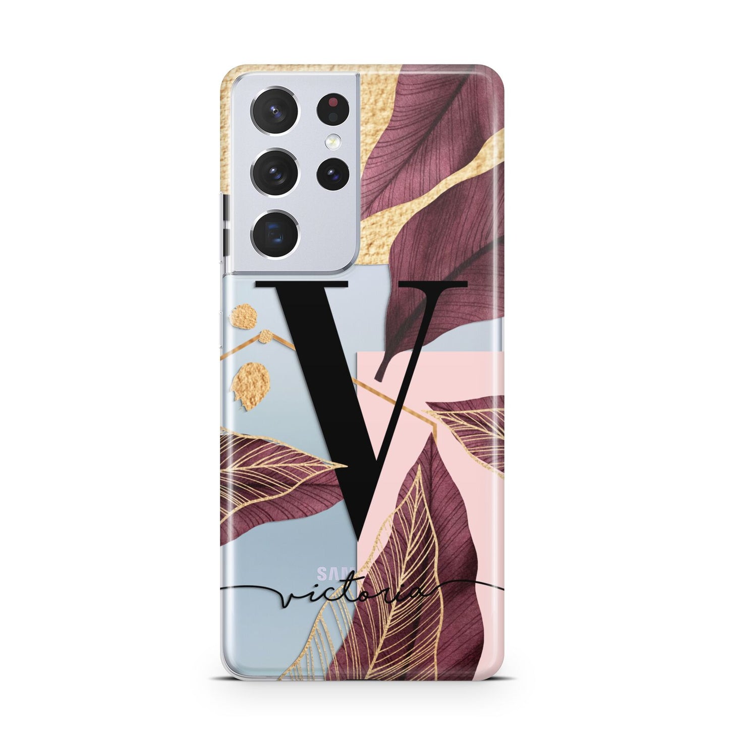 Monogram Tropical Leaves Samsung S21 Ultra Case