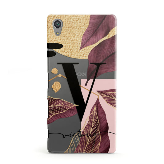 Monogram Tropical Leaves Sony Xperia Case