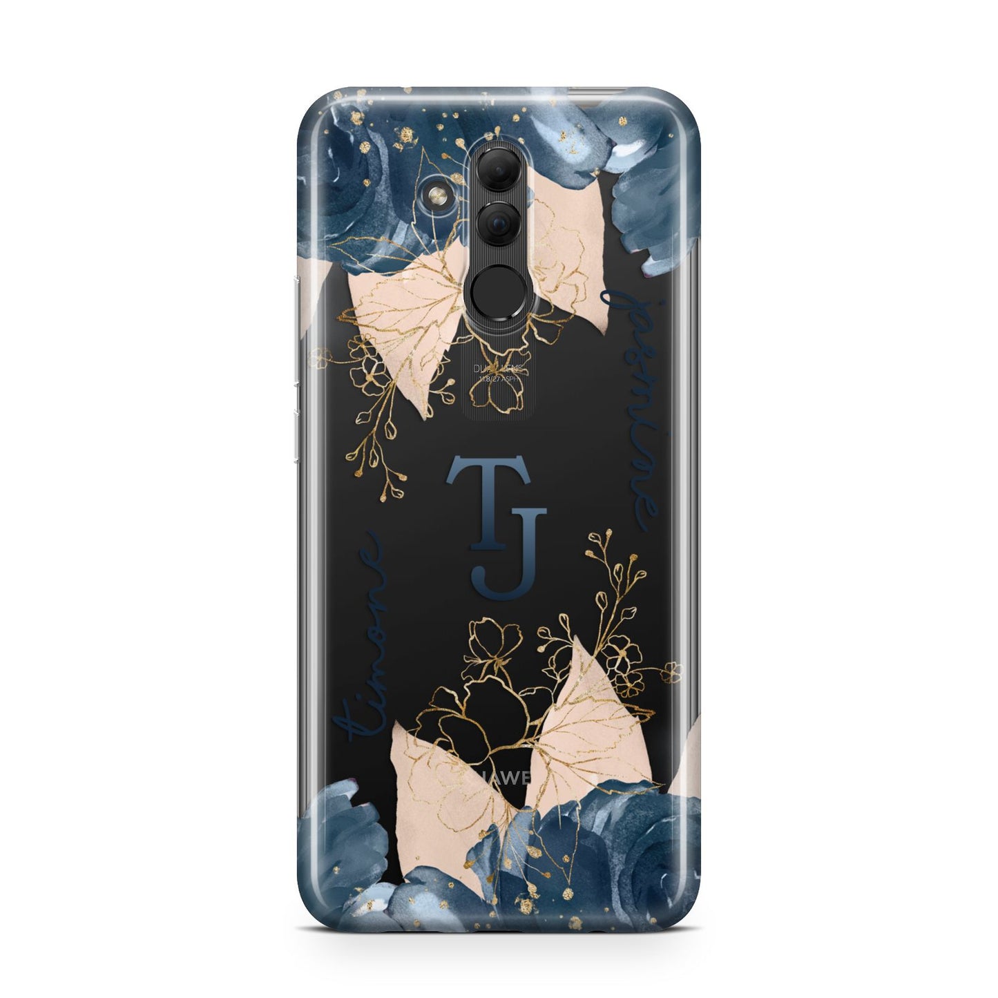 Monogrammed Florals Huawei Mate 20 Lite