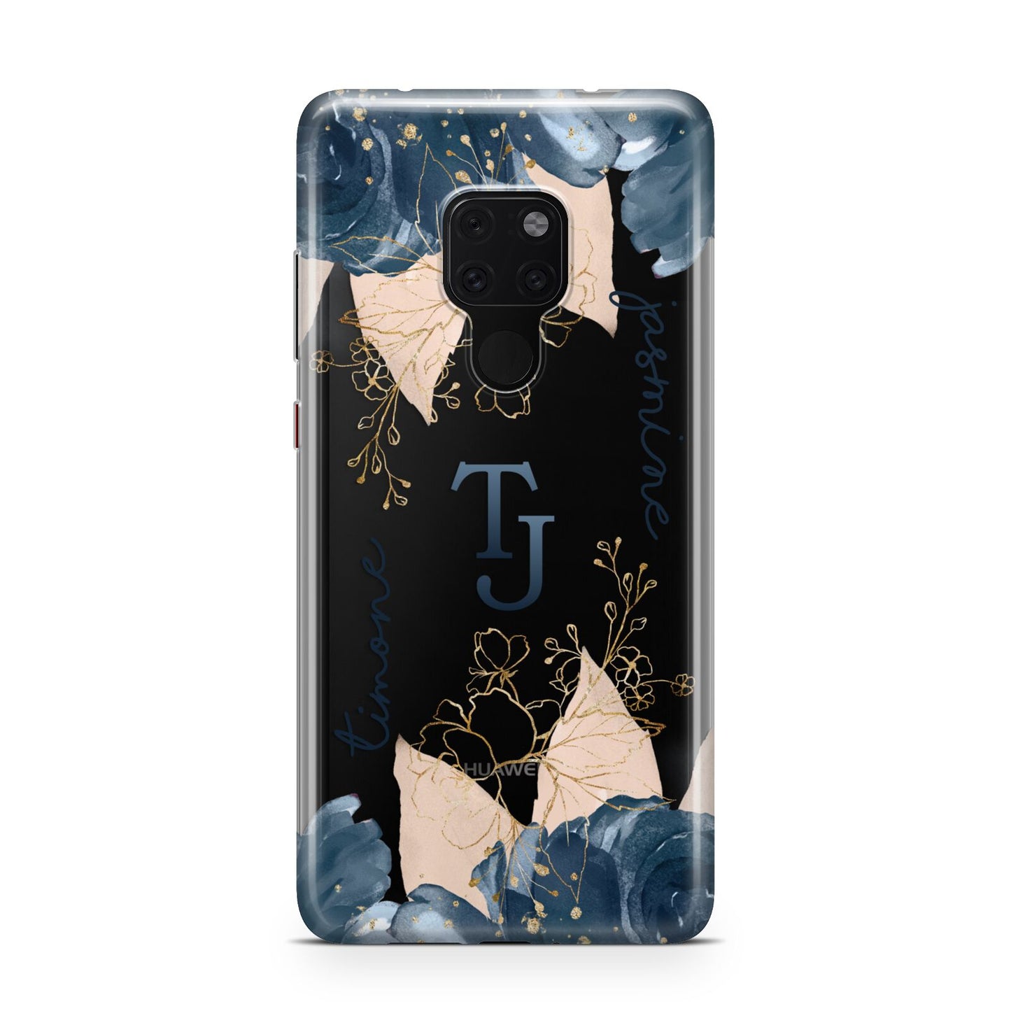 Monogrammed Florals Huawei Mate 20 Phone Case