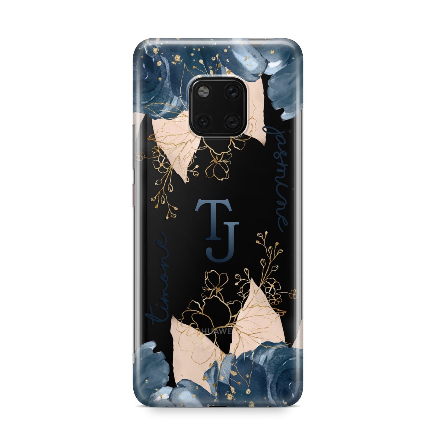 Monogrammed Florals Huawei Mate 20 Pro Phone Case