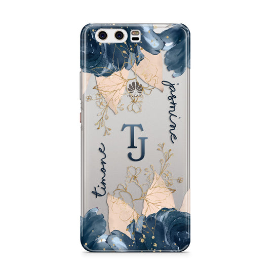 Monogrammed Florals Huawei P10 Phone Case