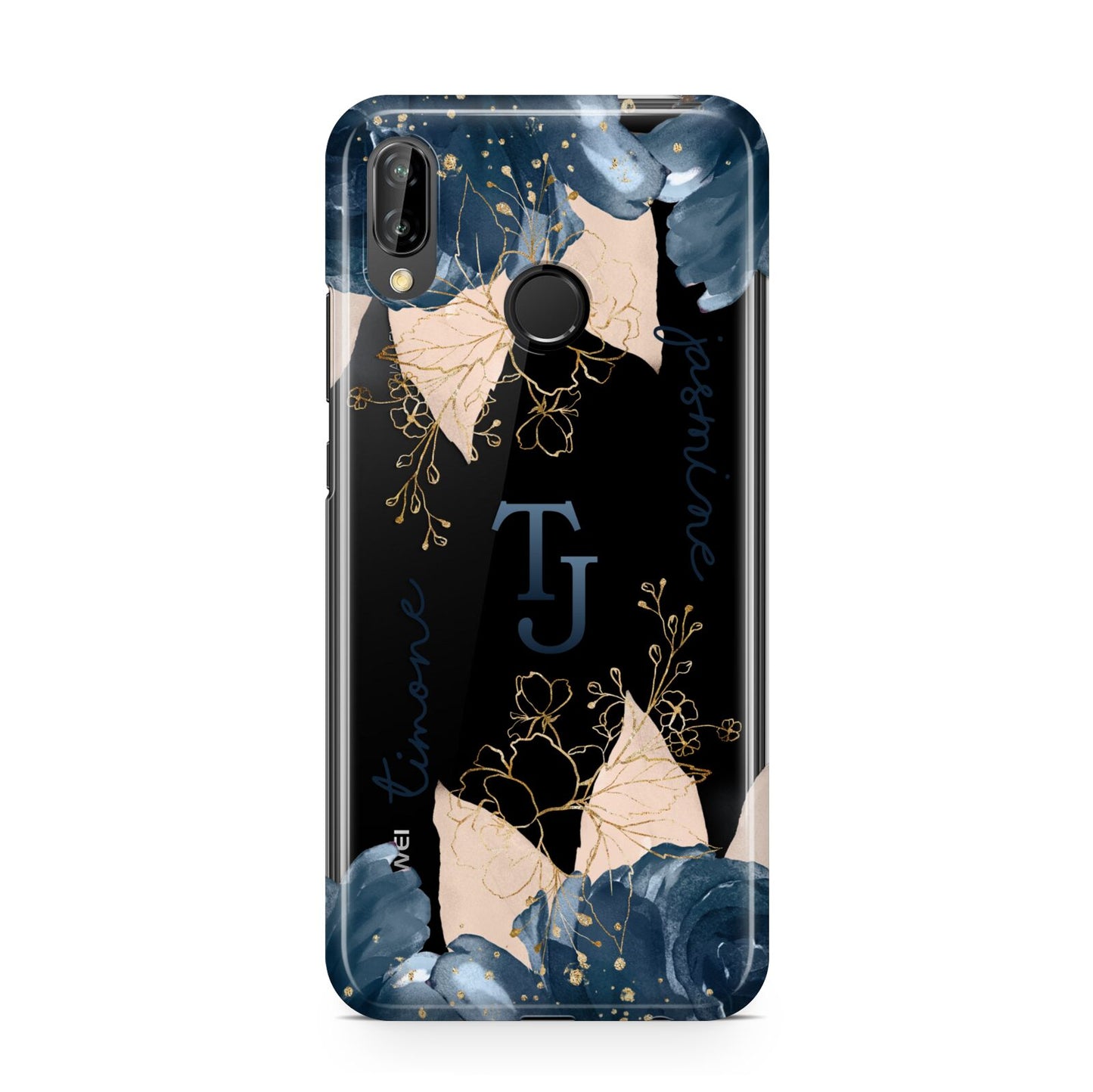 Monogrammed Florals Huawei P20 Lite Phone Case