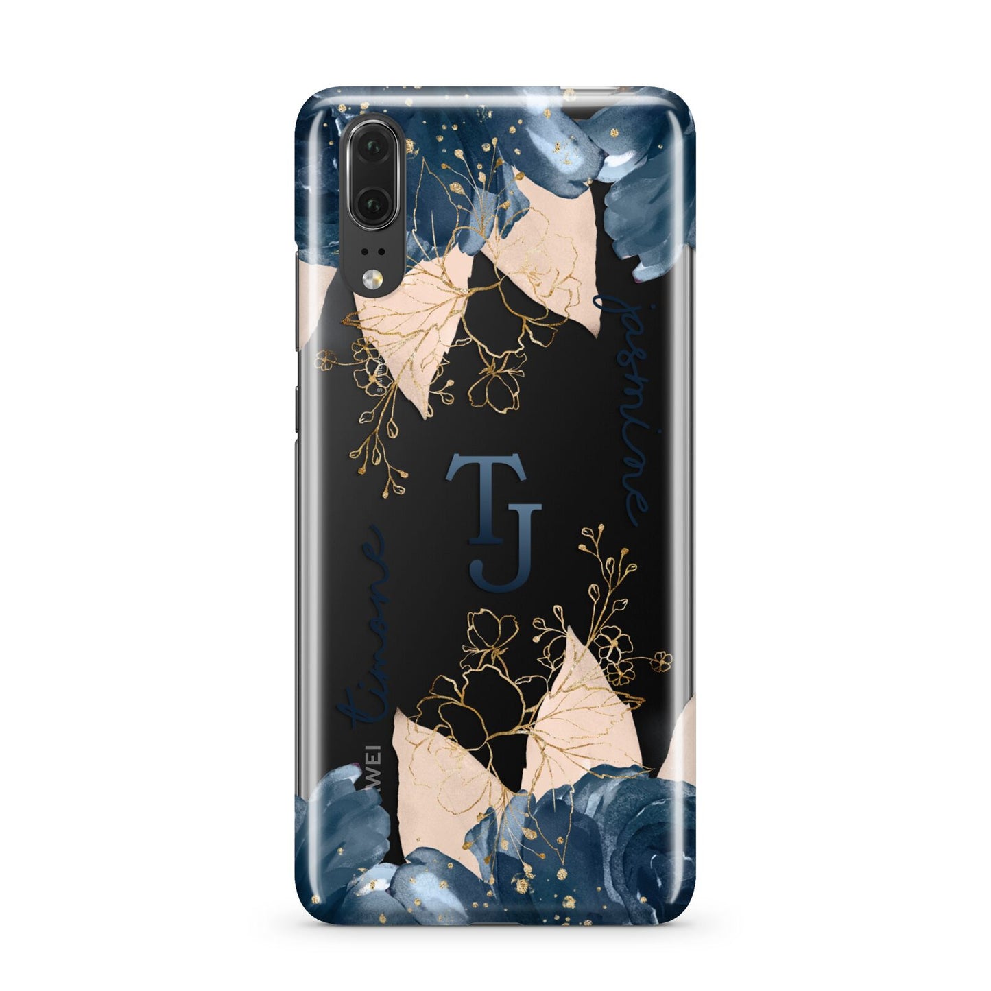 Monogrammed Florals Huawei P20 Phone Case