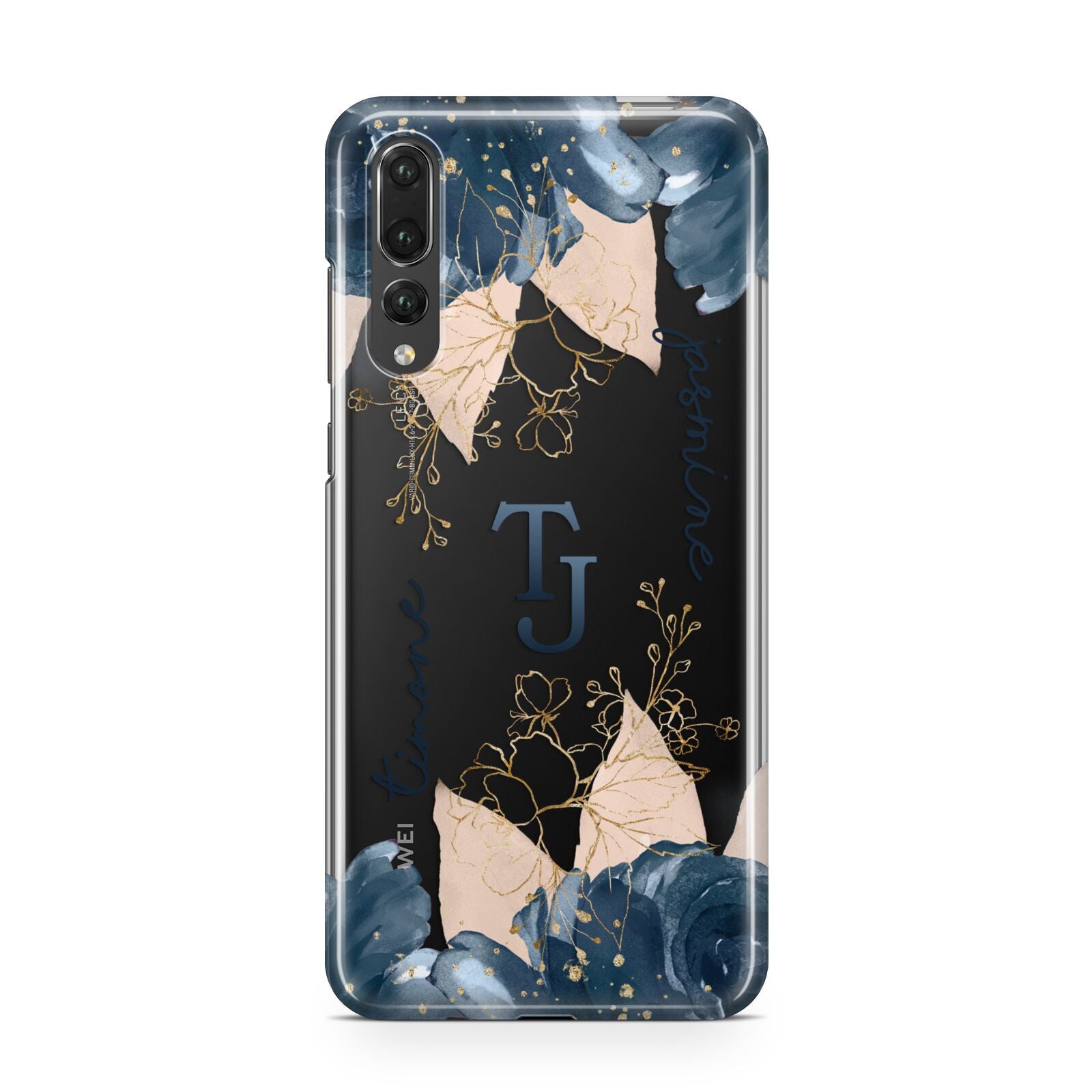 Monogrammed Florals Huawei P20 Pro Phone Case