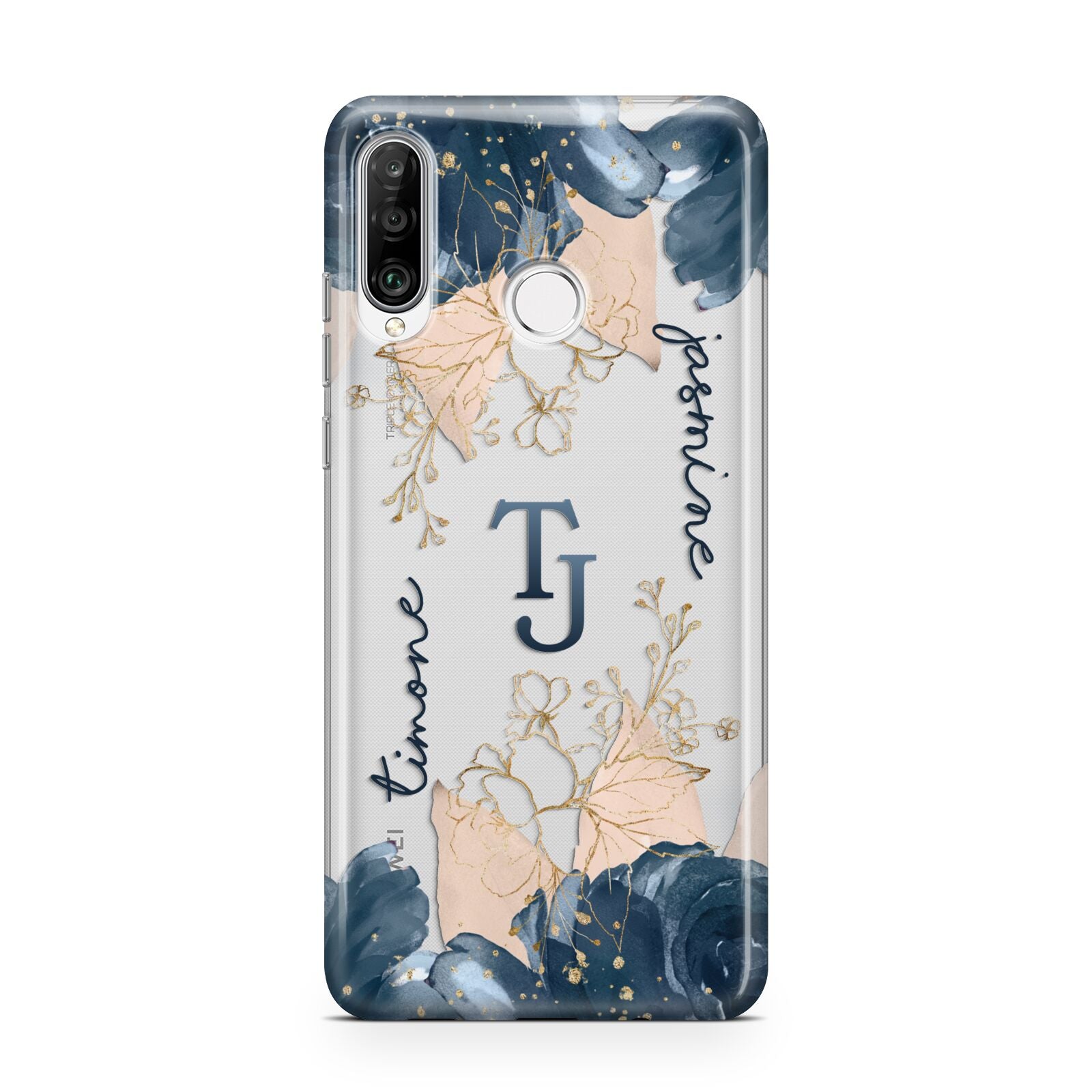 Monogrammed Florals Huawei P30 Lite Phone Case