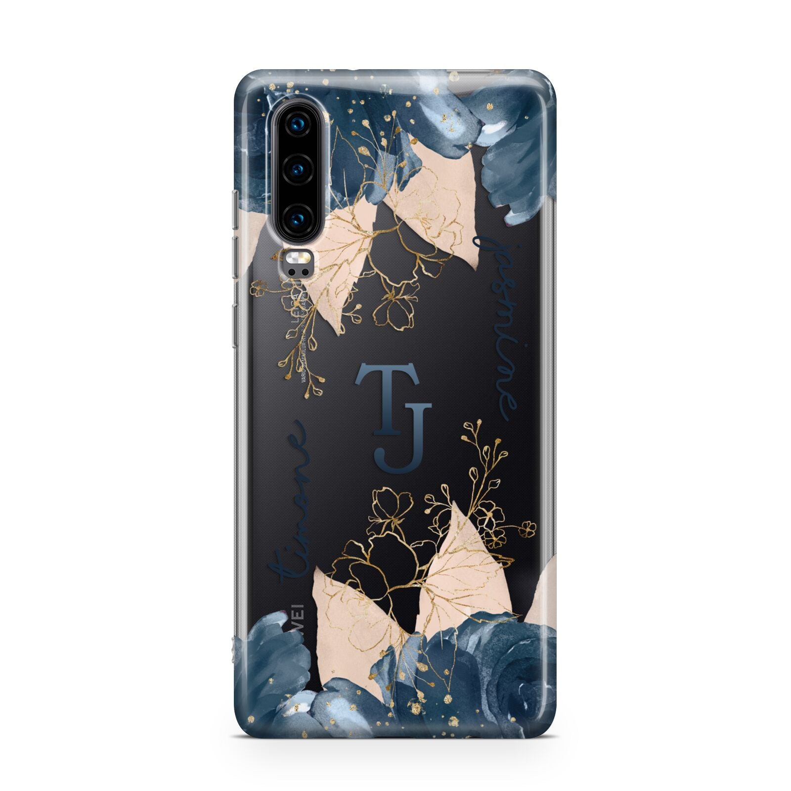 Monogrammed Florals Huawei P30 Phone Case