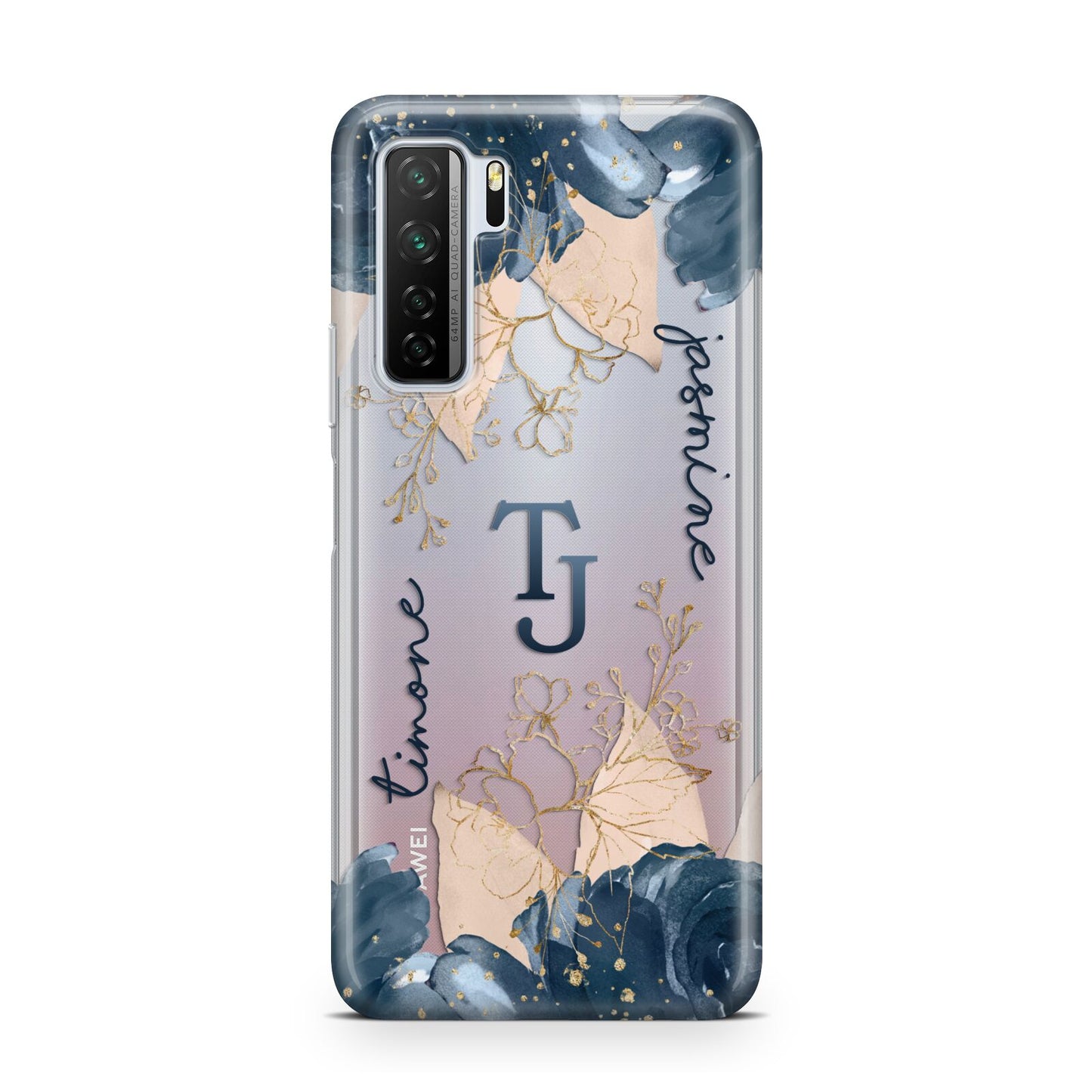 Monogrammed Florals Huawei P40 Lite 5G Phone Case