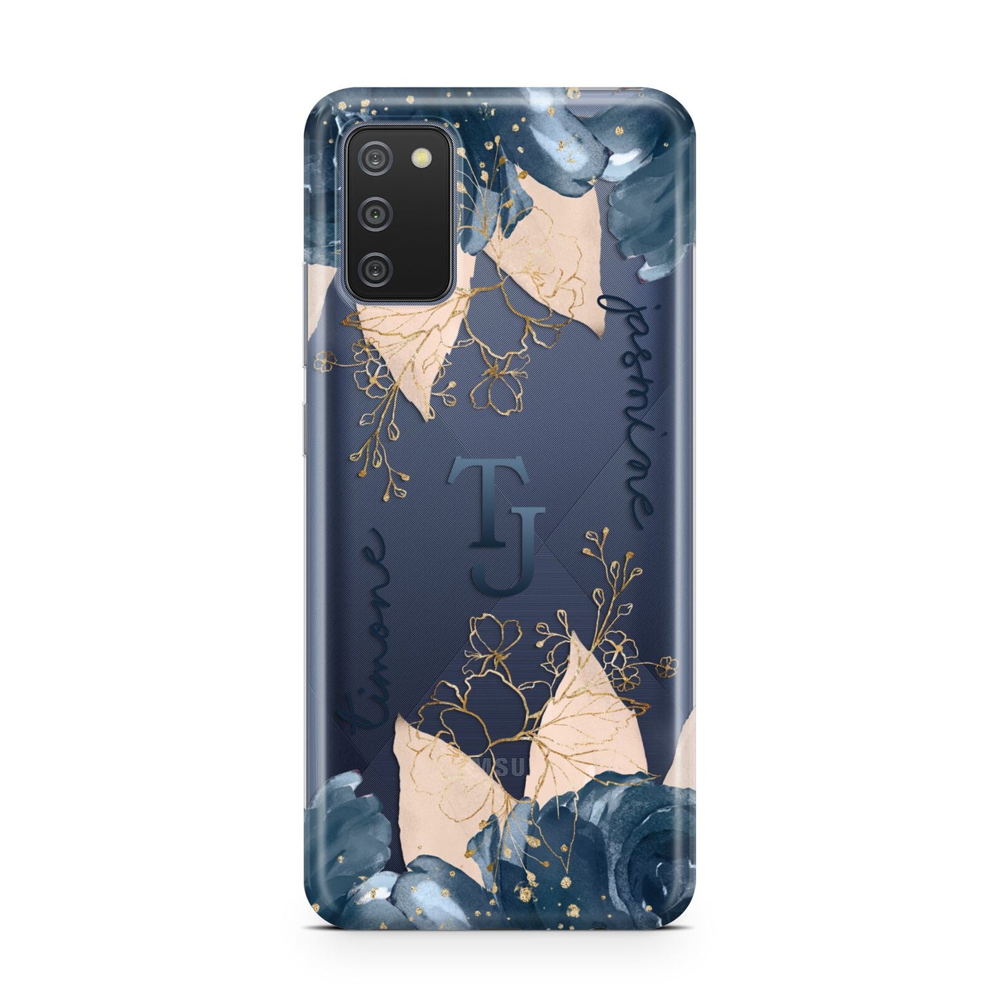 Monogrammed Florals Samsung A02s Case