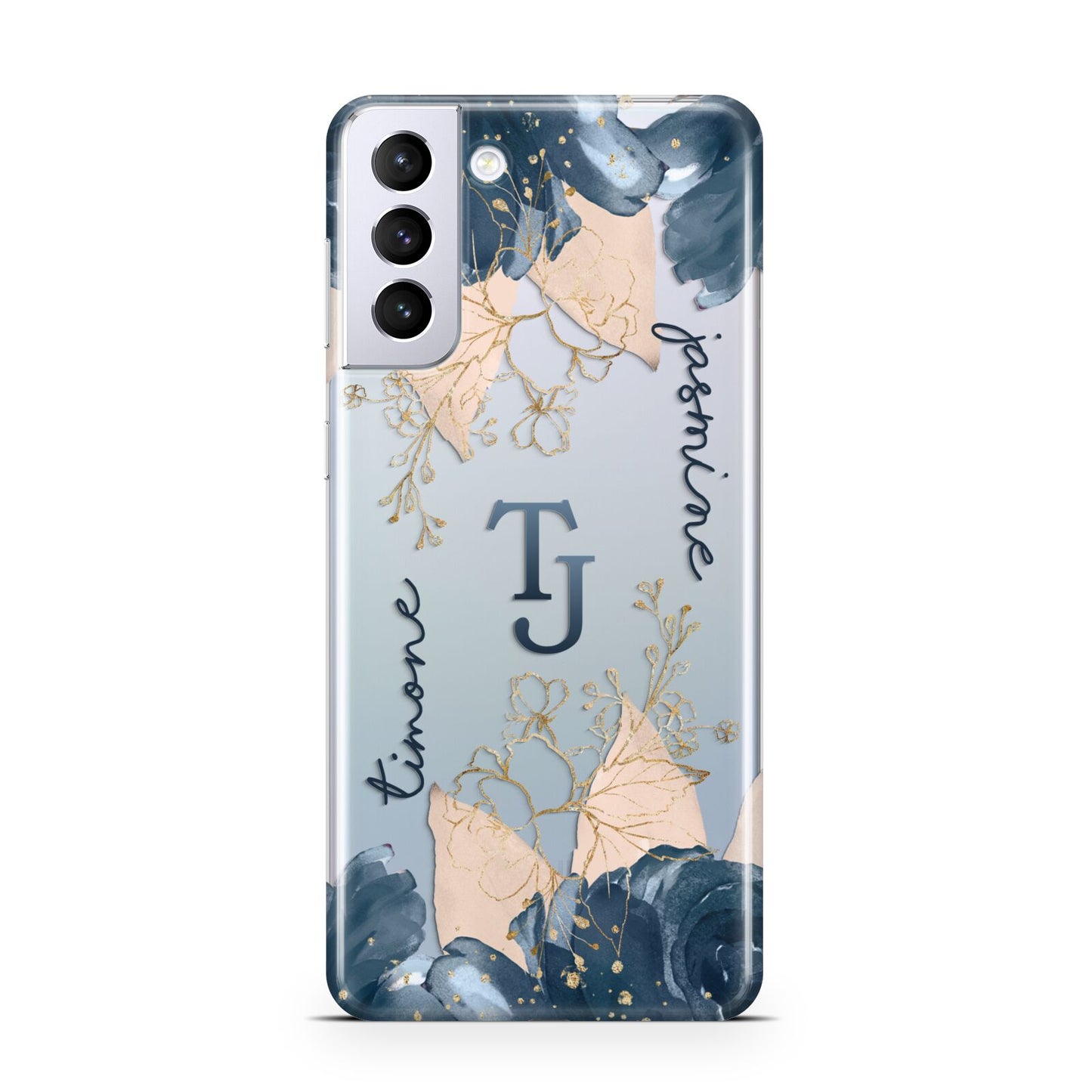 Monogrammed Florals Samsung S21 Plus Case